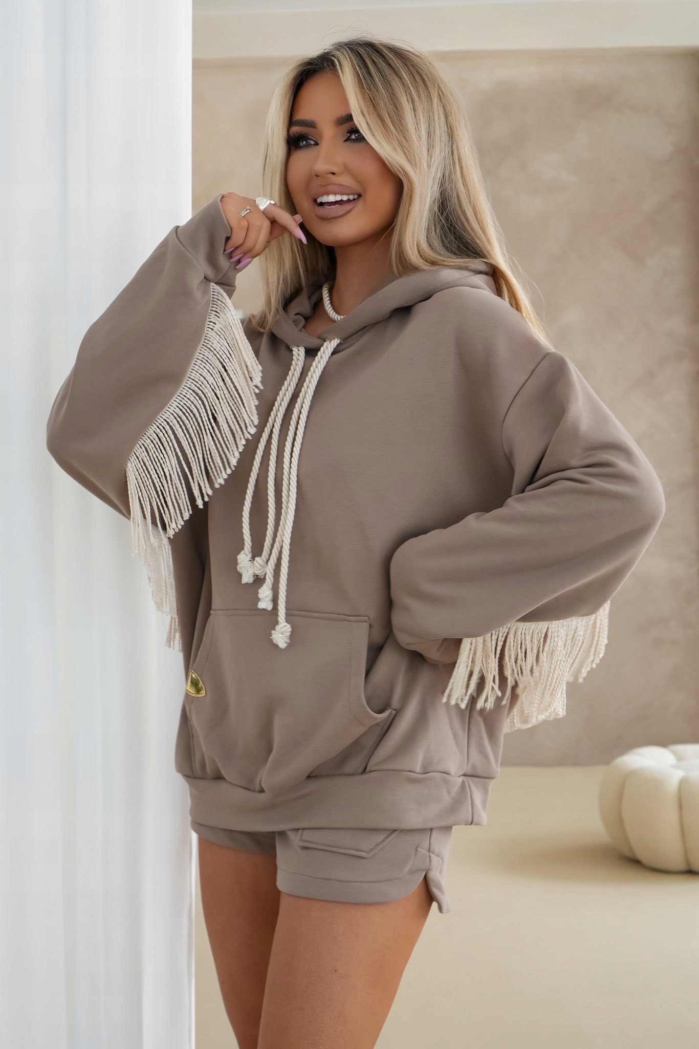 Mikina Angel La Monne béžová