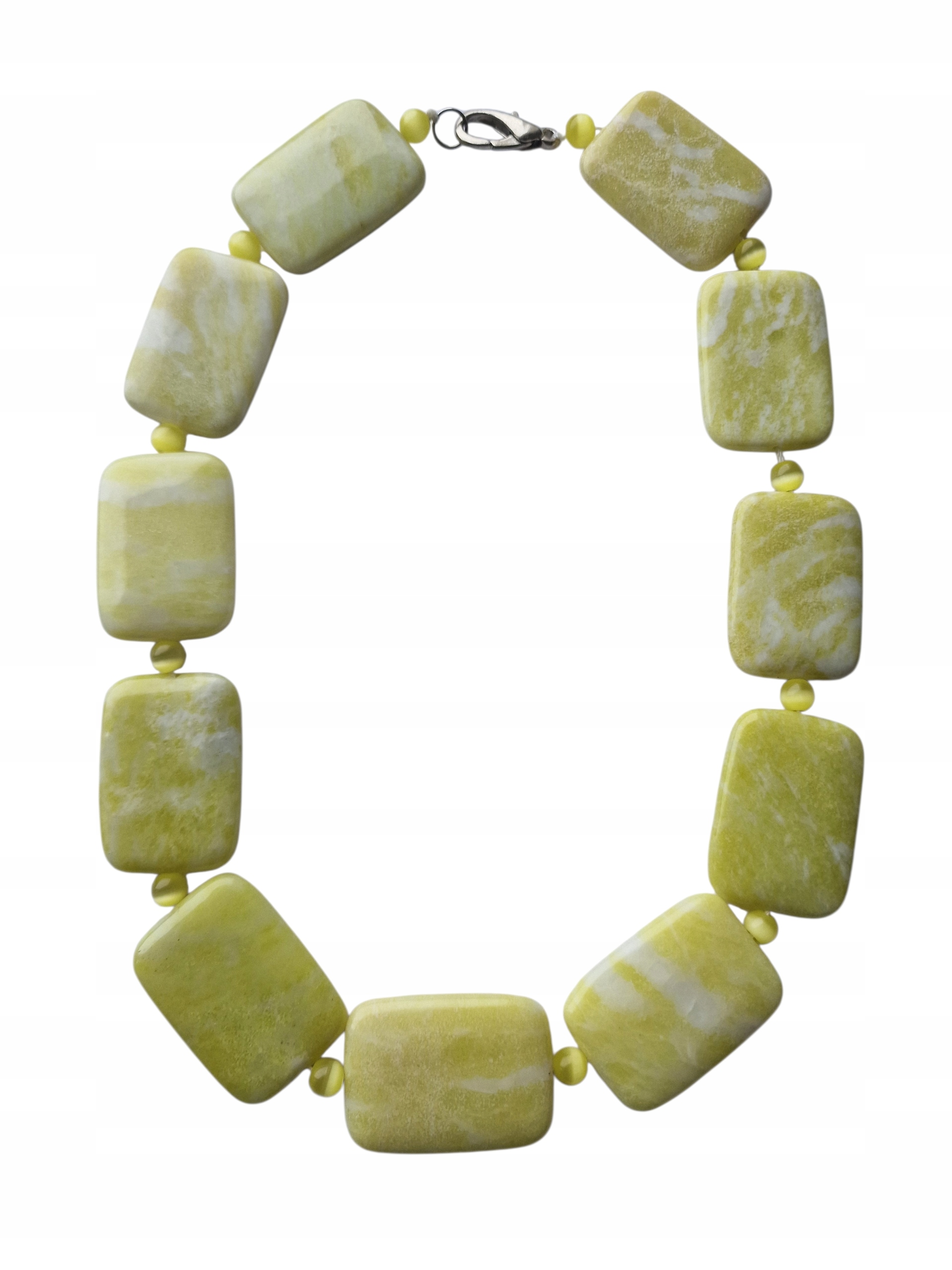 Vintage Jadeitový Limetkový Náhrdelník Duchovní Uzdravení Dobrá Aura