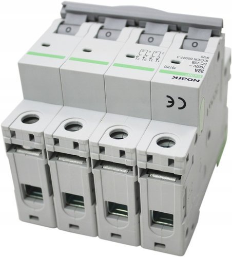 Rozłącznik izolacyjny Noark Pv 4P 50A 1000V DC EX9IP