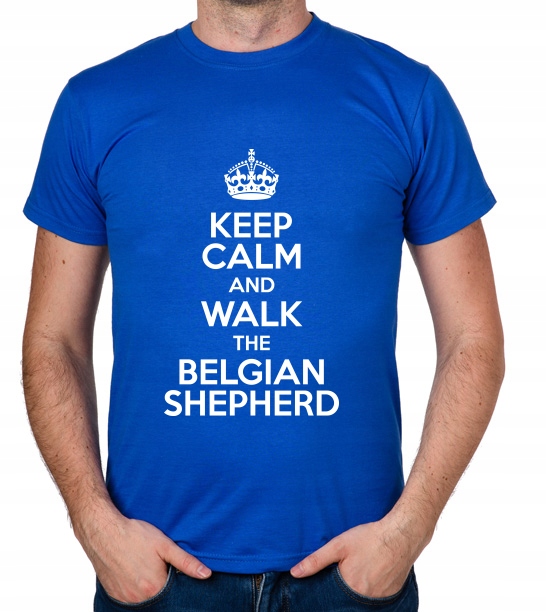 

koszulka Keep Calm Walk Belgian Shepherd prezent