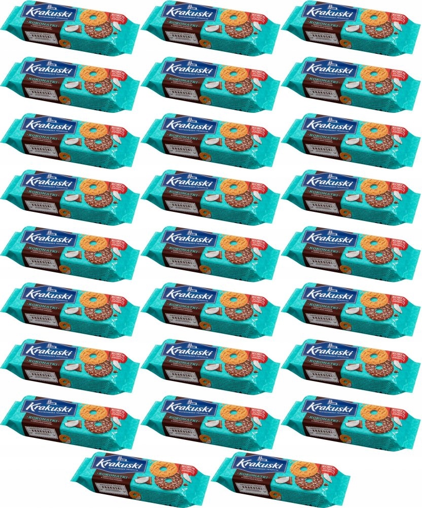 Ciastka kruche Kokonatki Krakuski 174 g x26