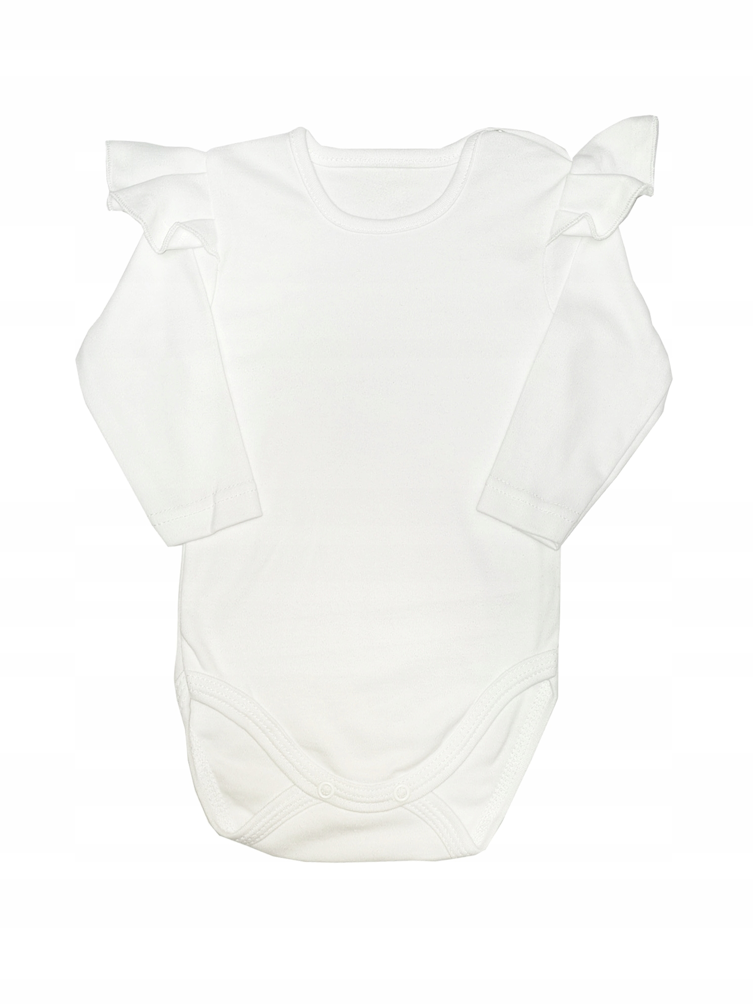 

Body dł. rękaw z skrzydełkami białe 80