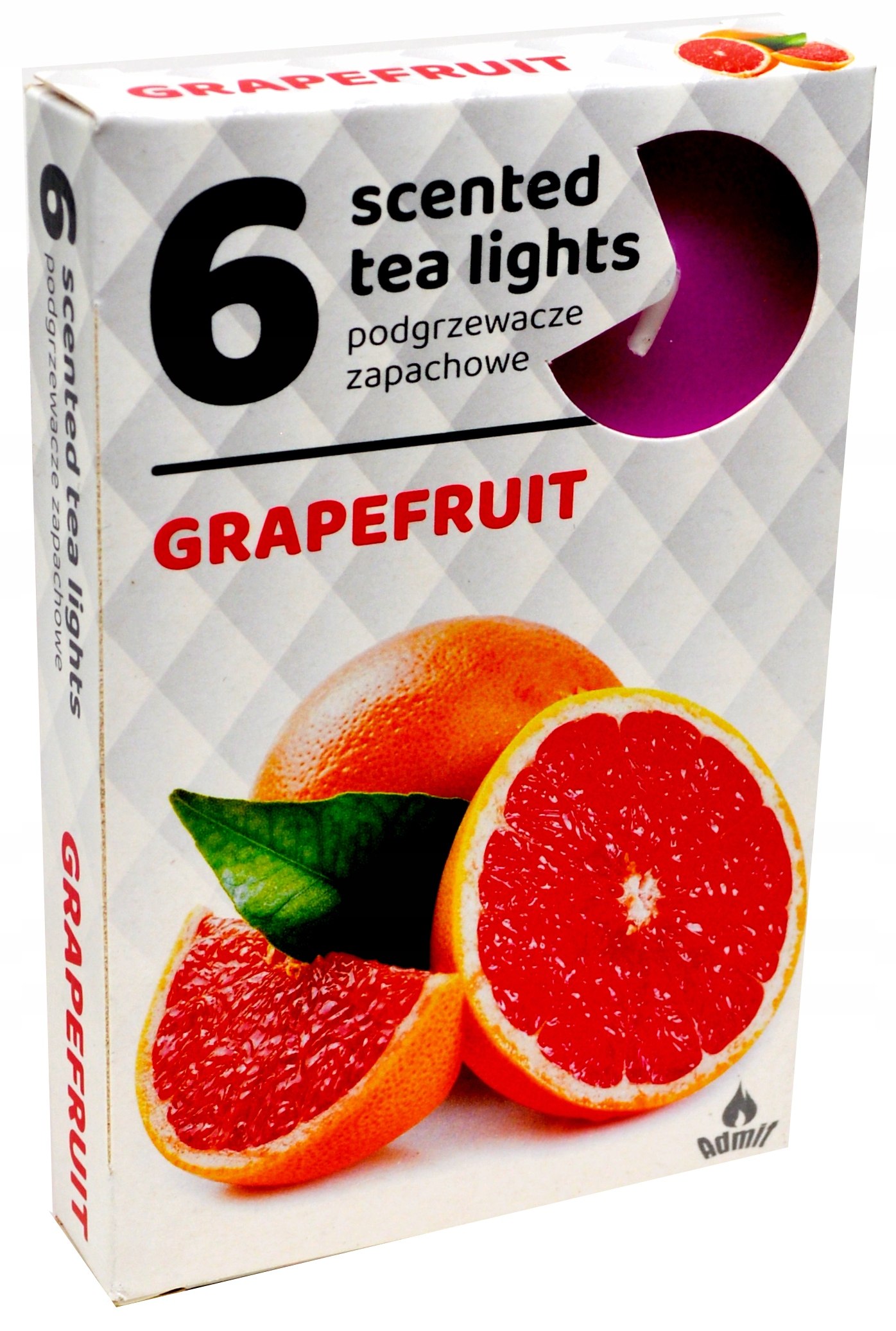 Podgrzewacze zapachowe 6 sztuk, zapach GREJPFRUT