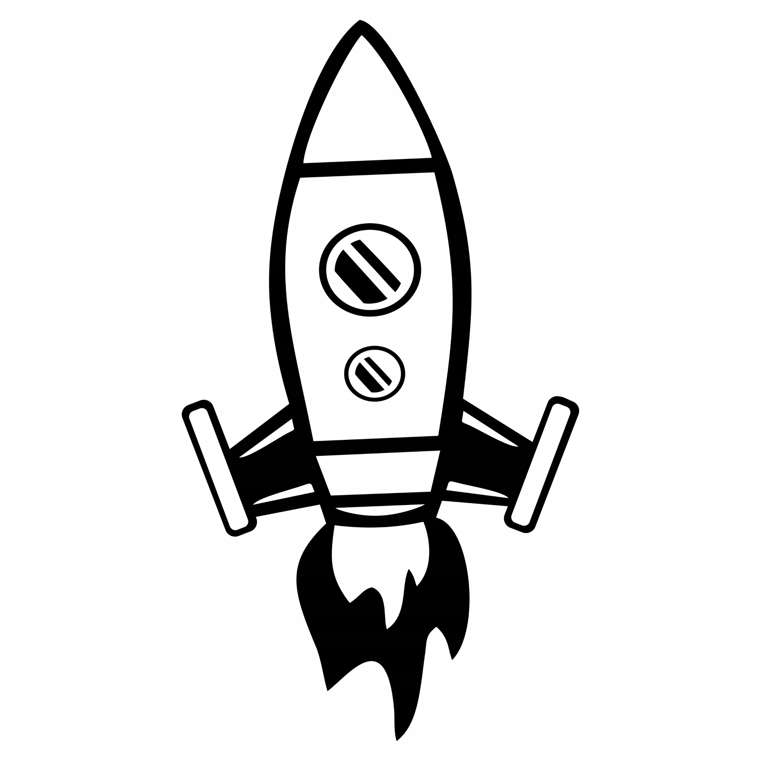 

Rakieta Naklejka Ścienna 120 CM Kosmos Rocket