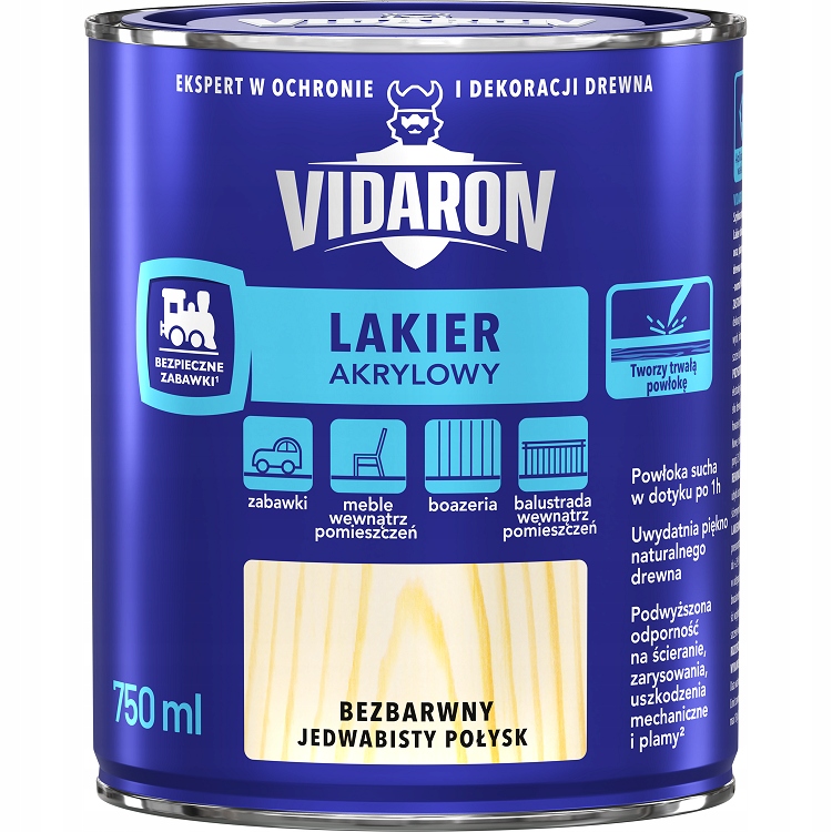 

Vidaron Lakier Akrylowy Bezbarwny Połysk 0.75L