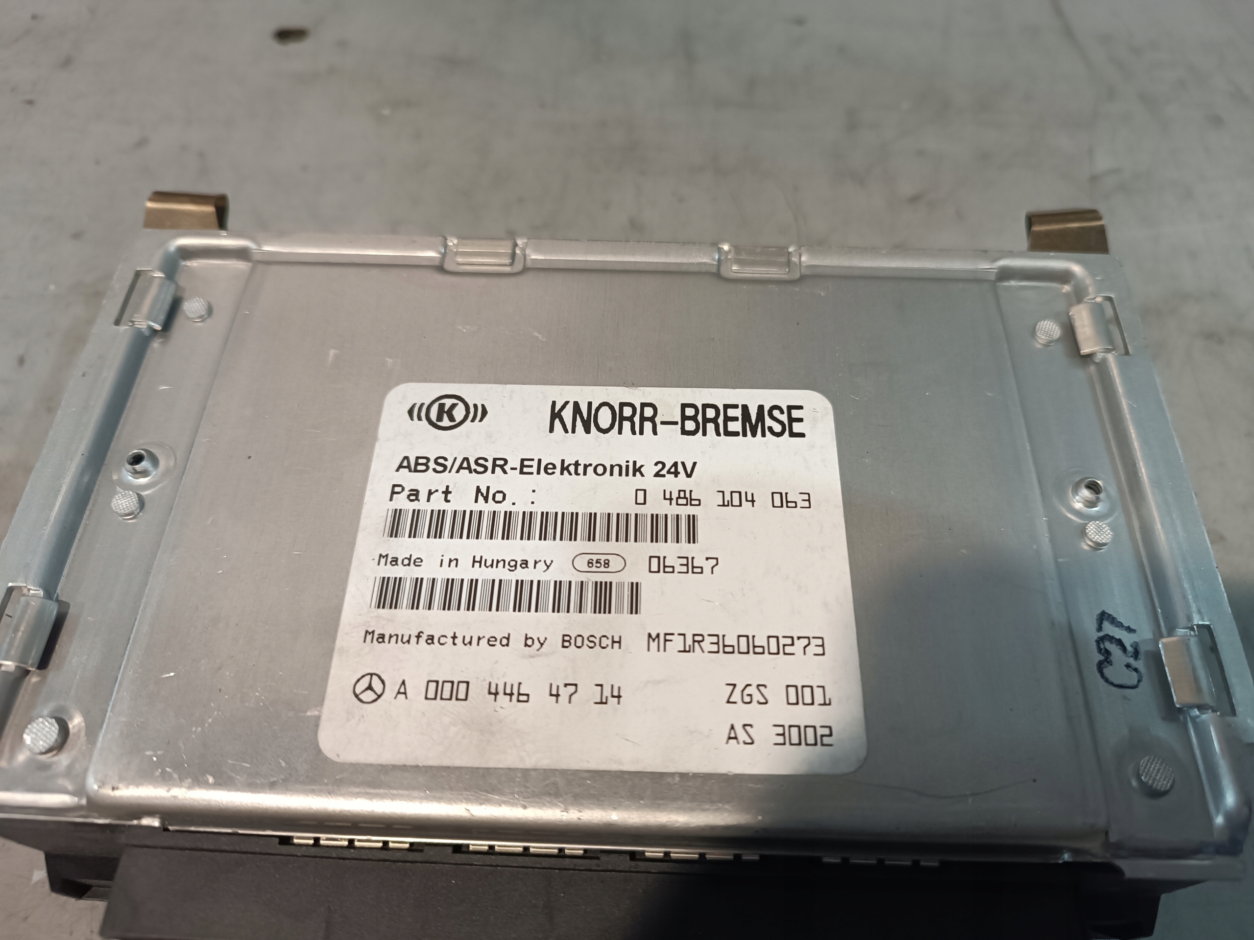 Mercedes Actros control unit ABS ASR