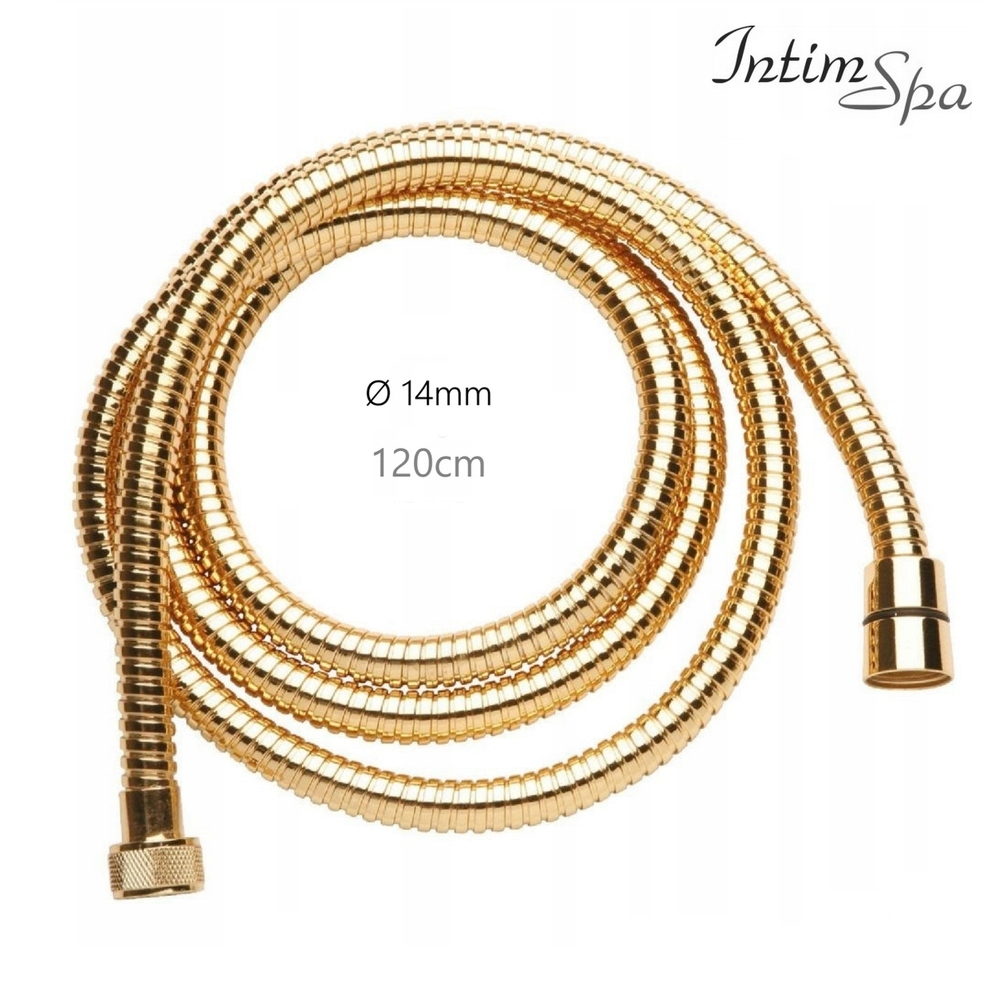 Sprchová hadica zlatá retro 120cm masívna IntimSpa značky IntimSpa