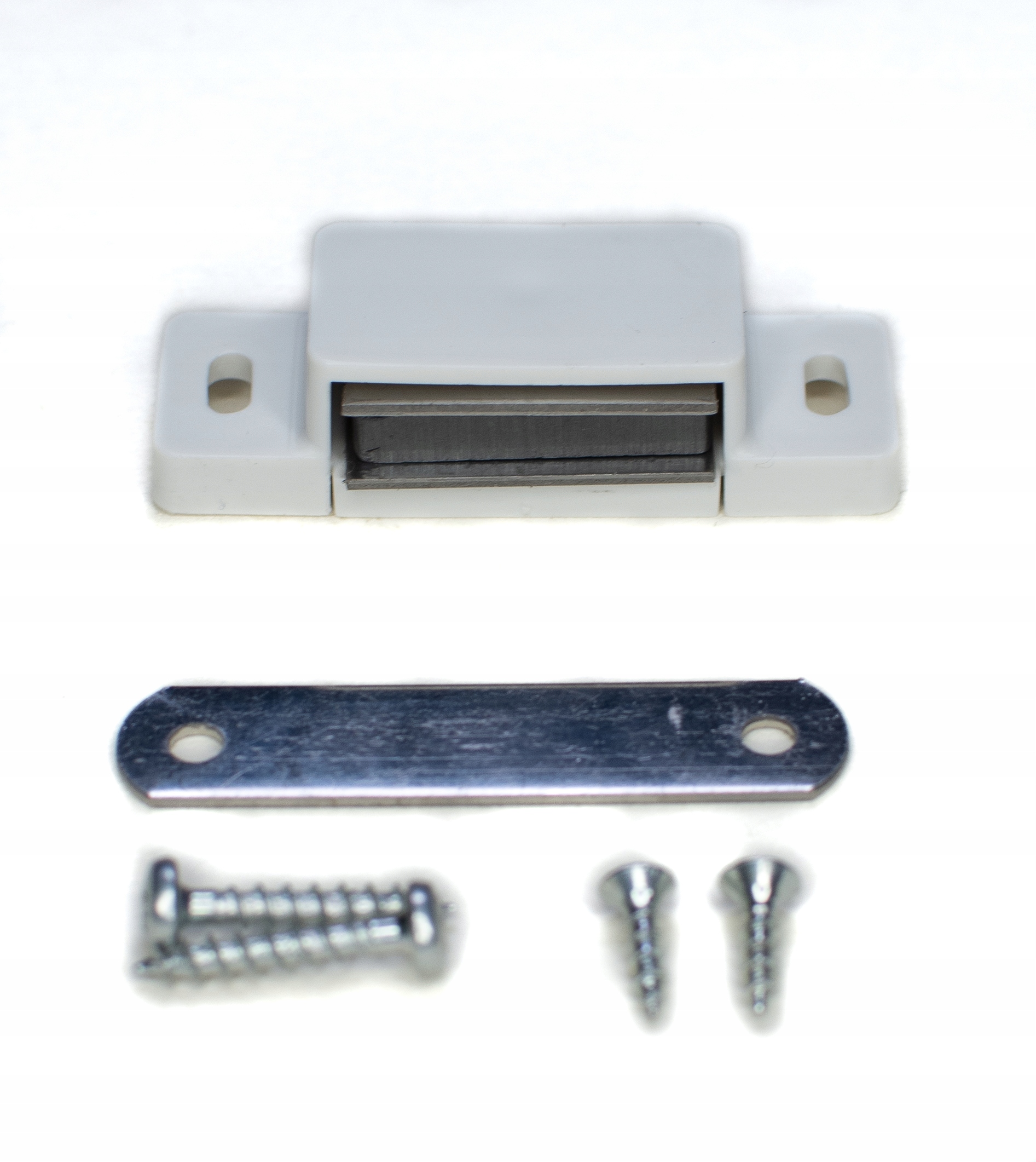 MAGNES BIAŁY WKRĘTY DO DRZWI MOSKITIERA RAMKA 1szt