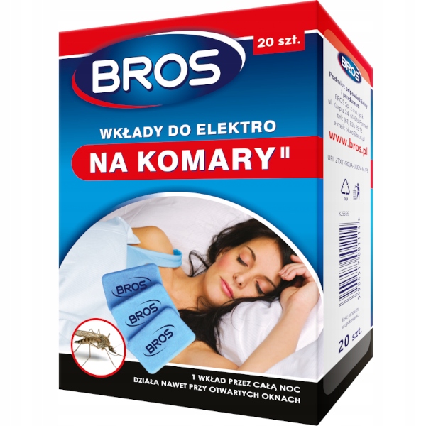 

Bros Wkłady do urządzenia Elektro na komary 20 szt