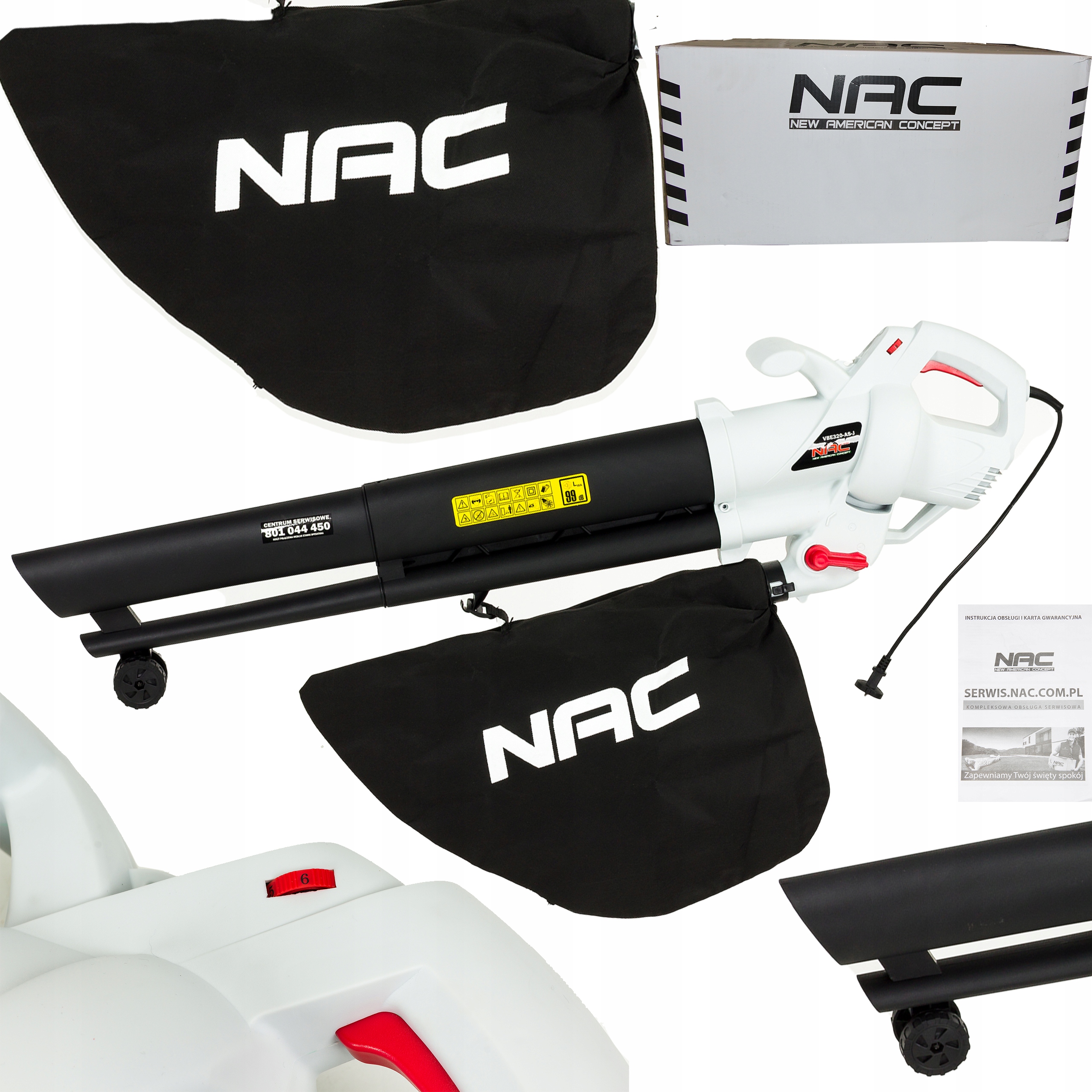 

Odkurzacz Dmuchawa do Liści Nac VBE320-AS-J 3200 W