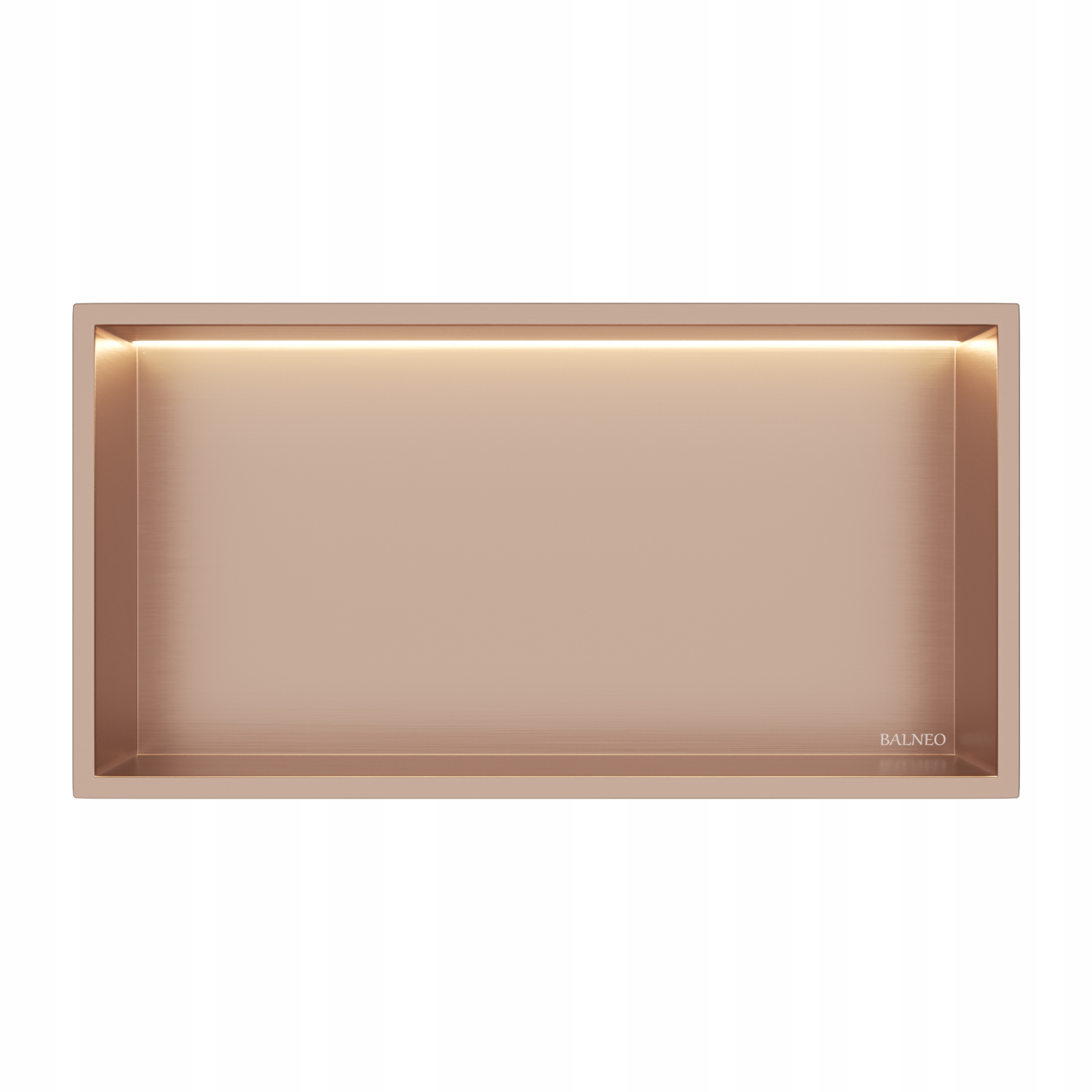 Balneo Vstavaná Polica S Led Osvetlením 30x60 cm Medená Wall-box One Led