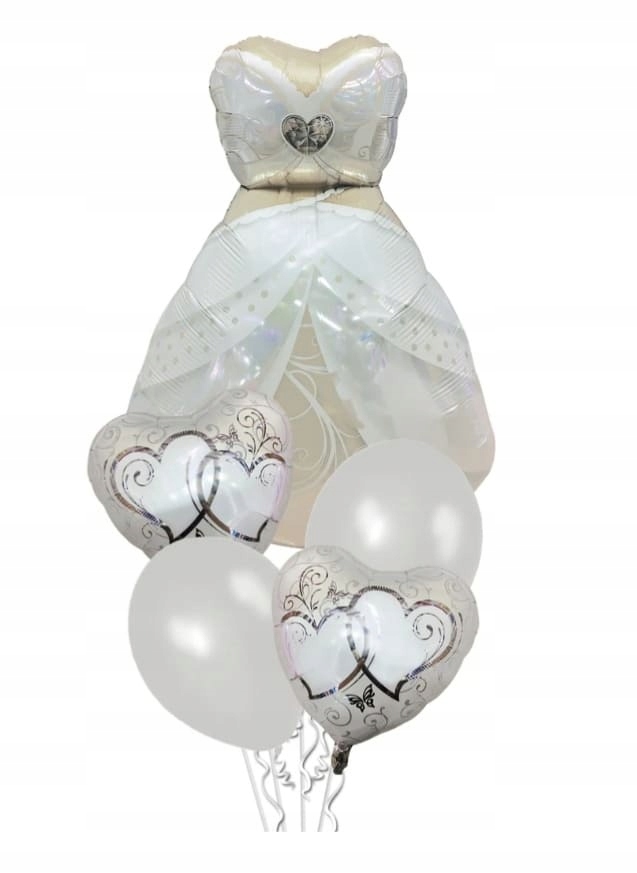 

Zestaw Balonów Na Ślub Wesele Suknia Ślubna