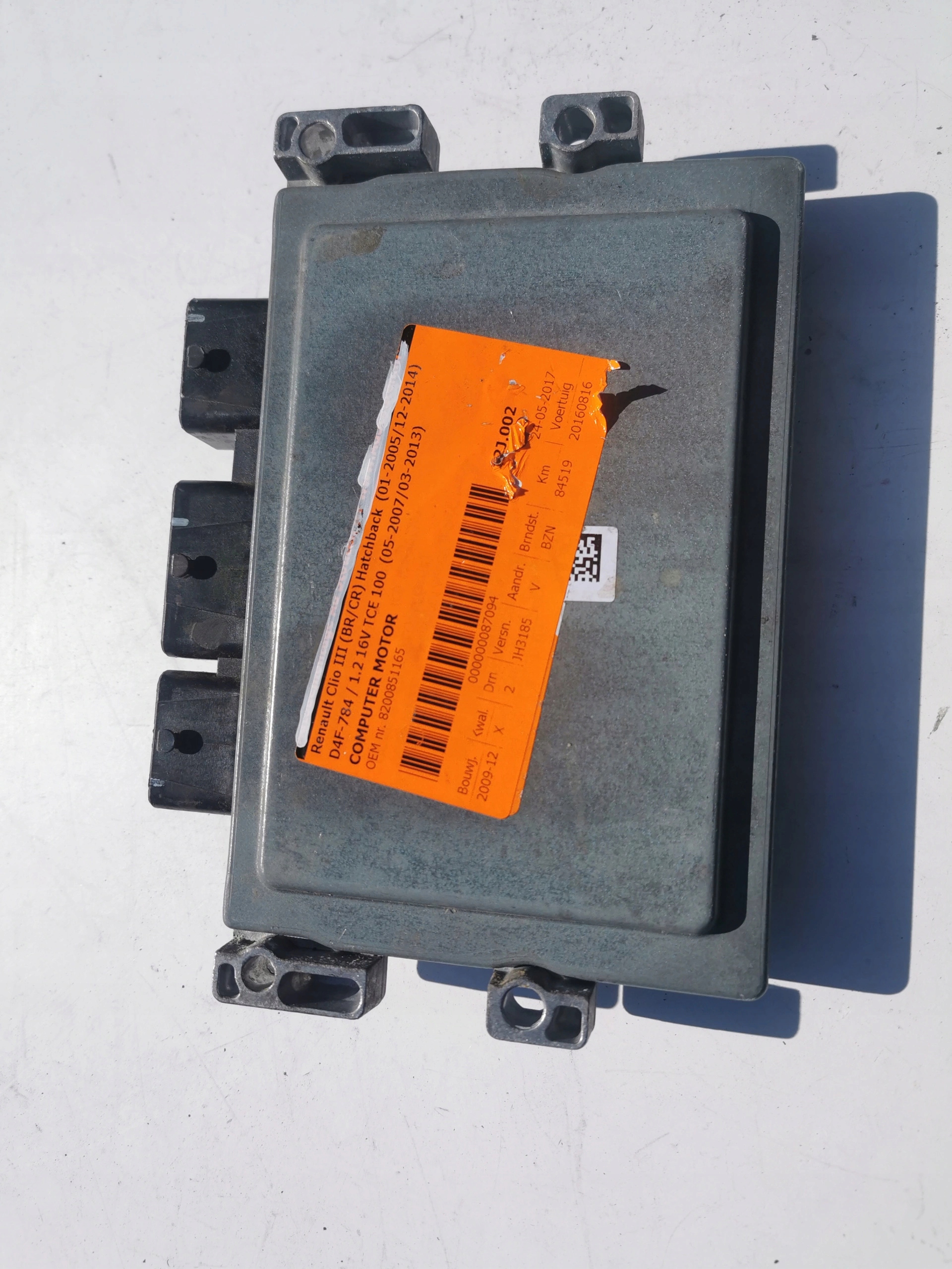 RENAULT CLIO 0.9B V29034775A 237103353R computer E
