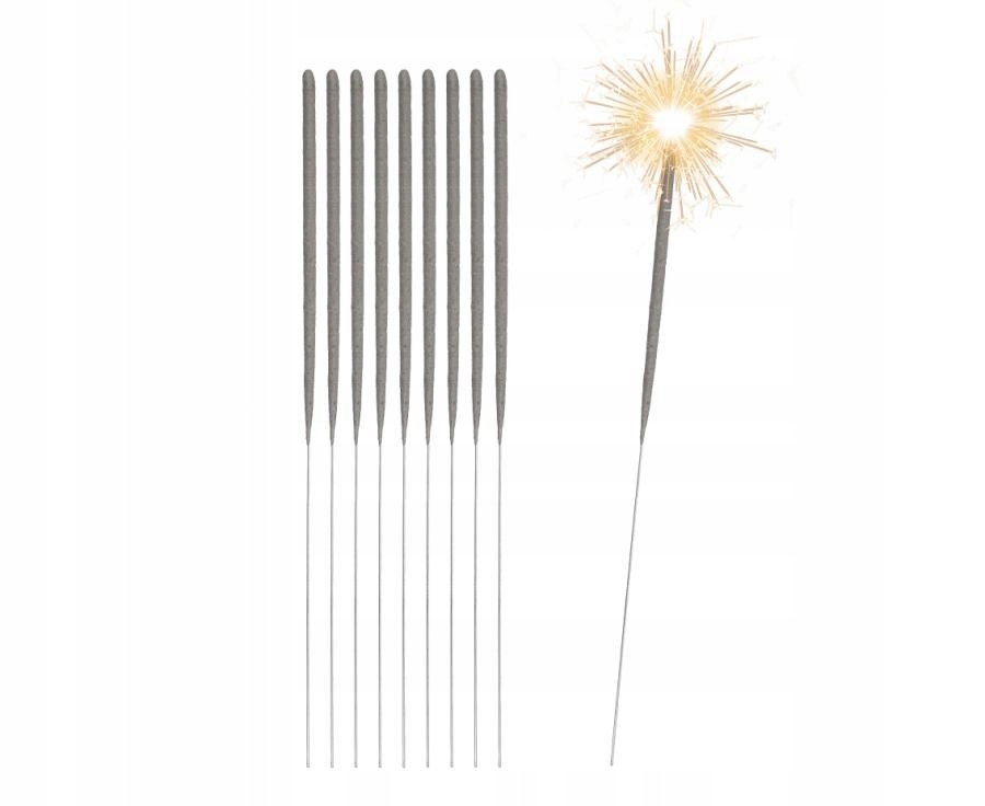 Zimne ognie 25cm - 10szt Wesele Sylwester Urodziny