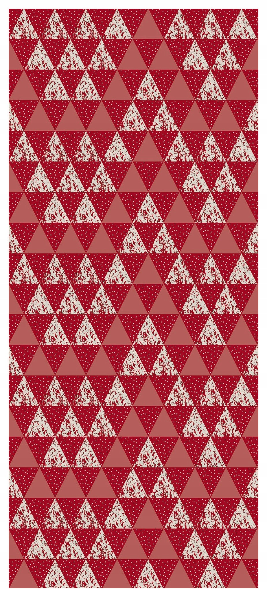 Fototapeta Geometrické trojúhelníky červeno-bílé akcenty 91x211 lepidlo