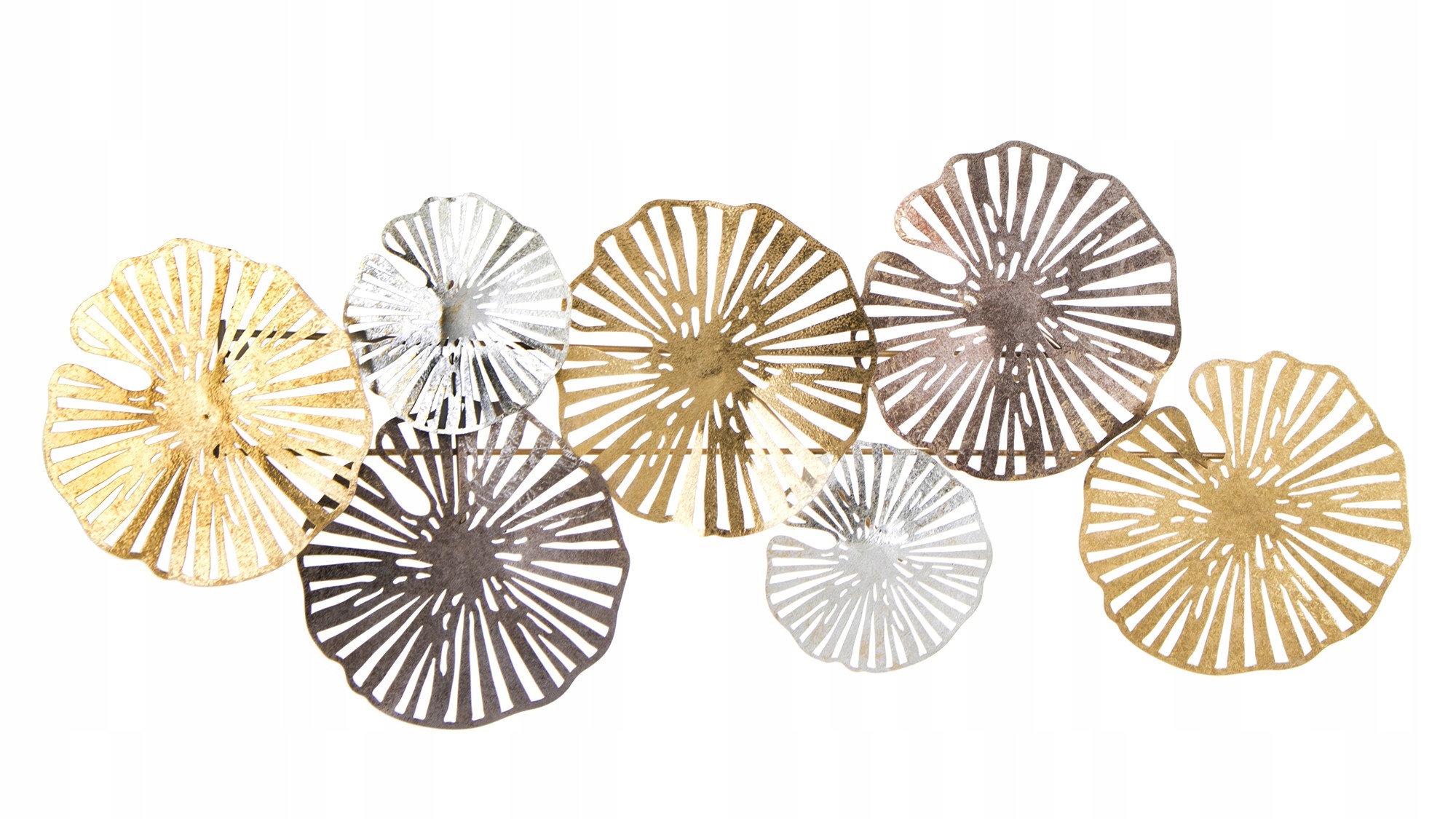 DEKORACJA ŚCIENNA METALOWA ZŁOTA SREBRNA