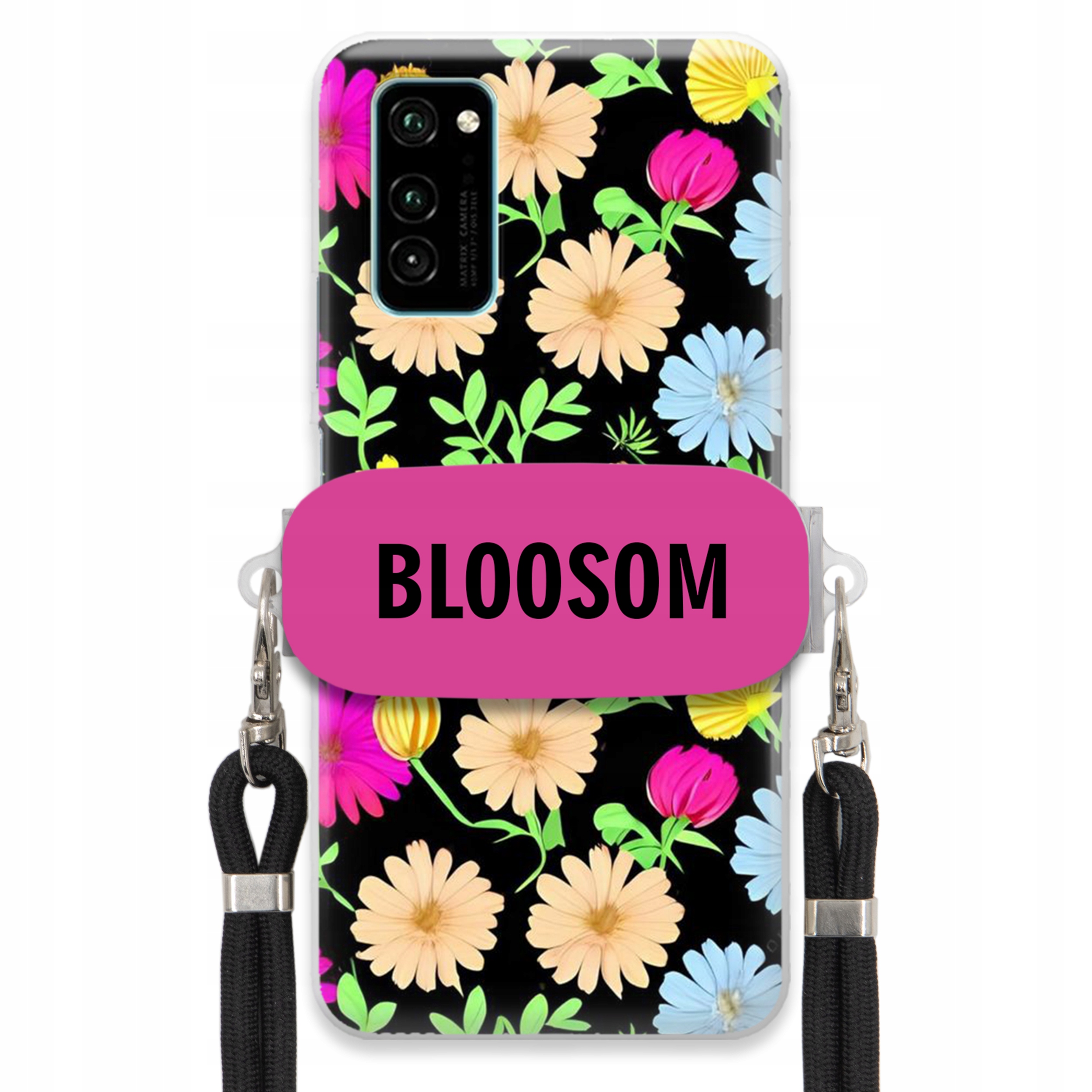 Puzdro Crossbody Držiak Pre Huawei Honor V30 Puzdro Kvety Bloosom Flower