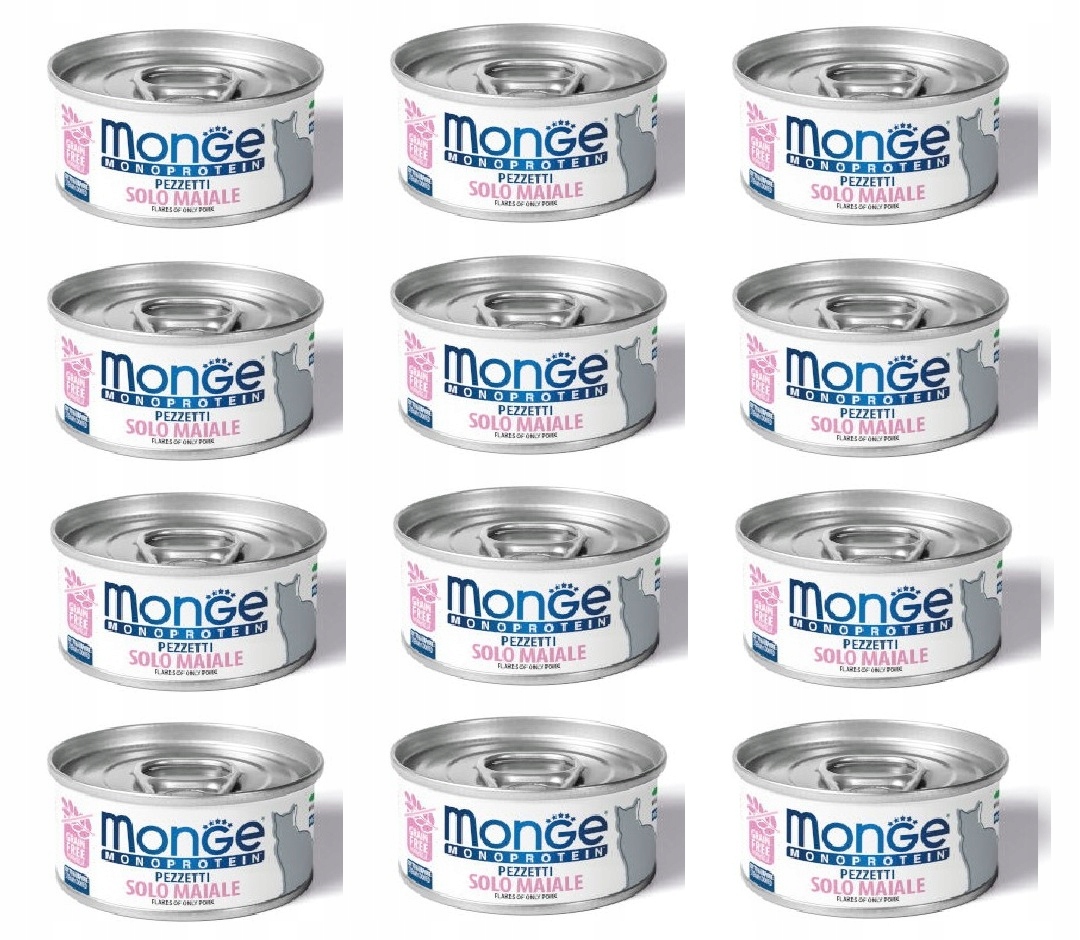 Monge Monoprotein s vepřovým masem 12x80 g