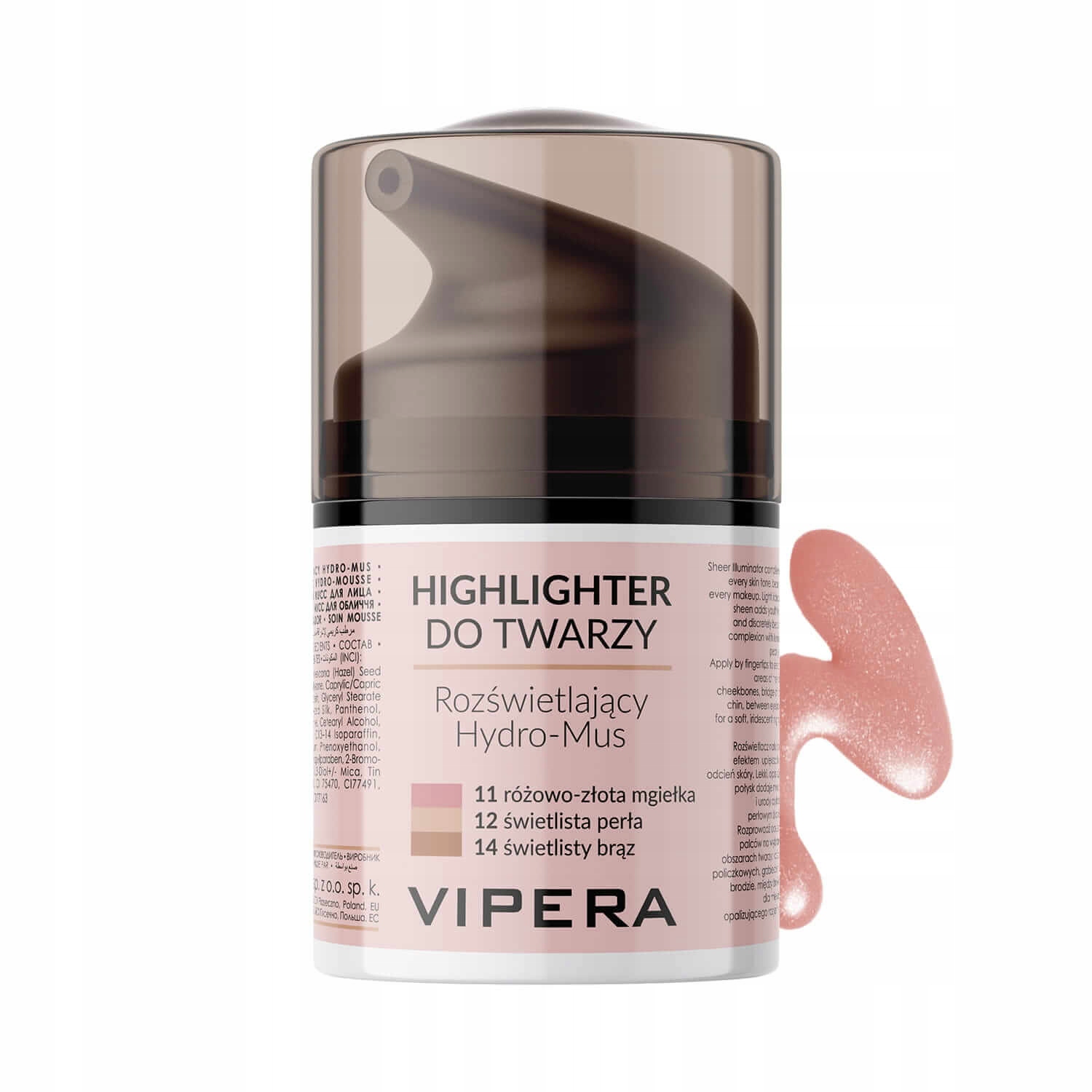 

Vipera Rozświetlacz Highliter Różowo-Złota Mgiełka