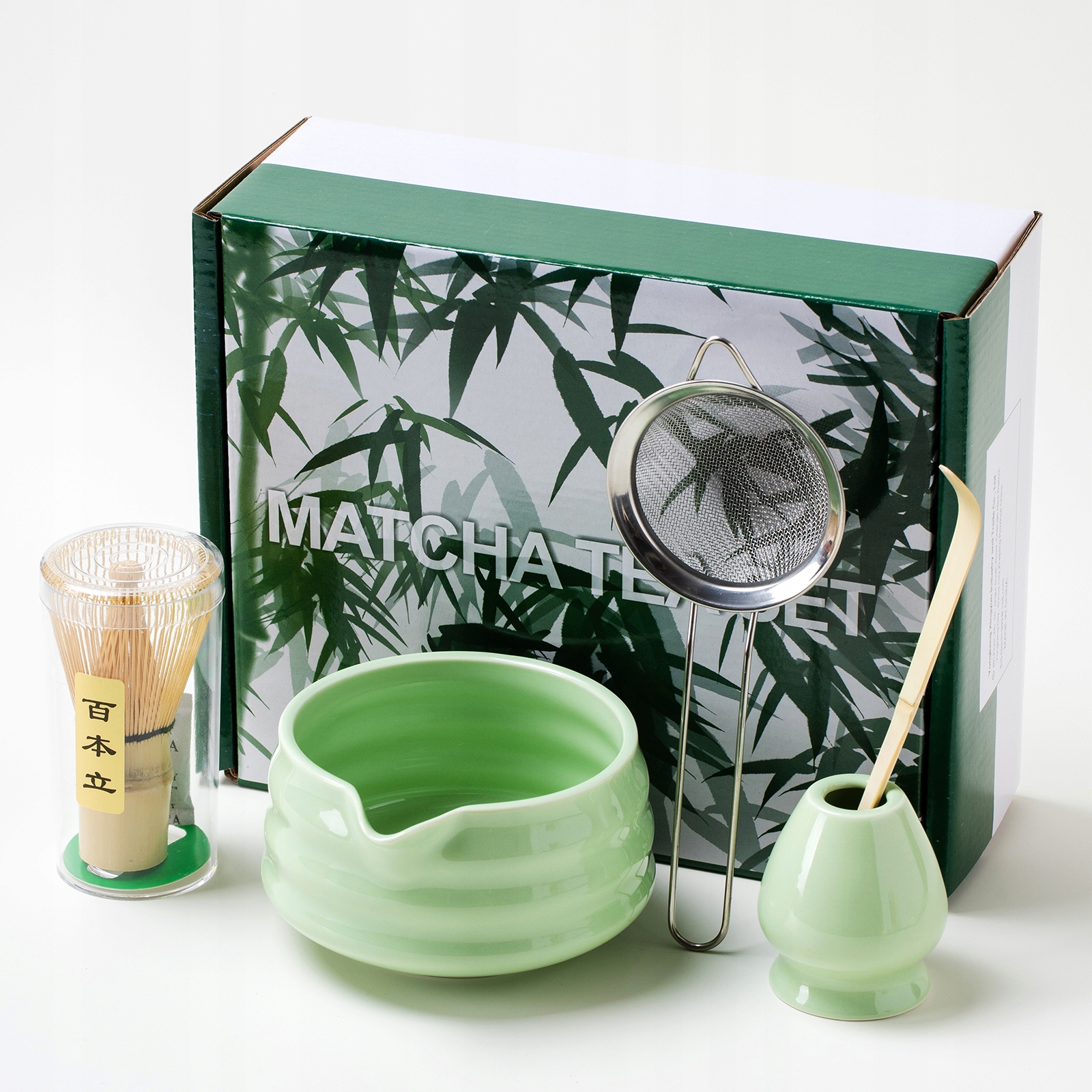 Levně Bambusový Nekit Dárková Sada Na Čaj Matchy Chashaku