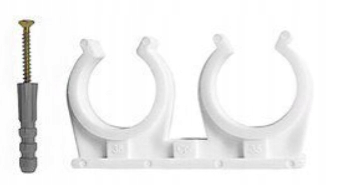 

Uchwyt podwójny z kołkiem rozporowym fi 28