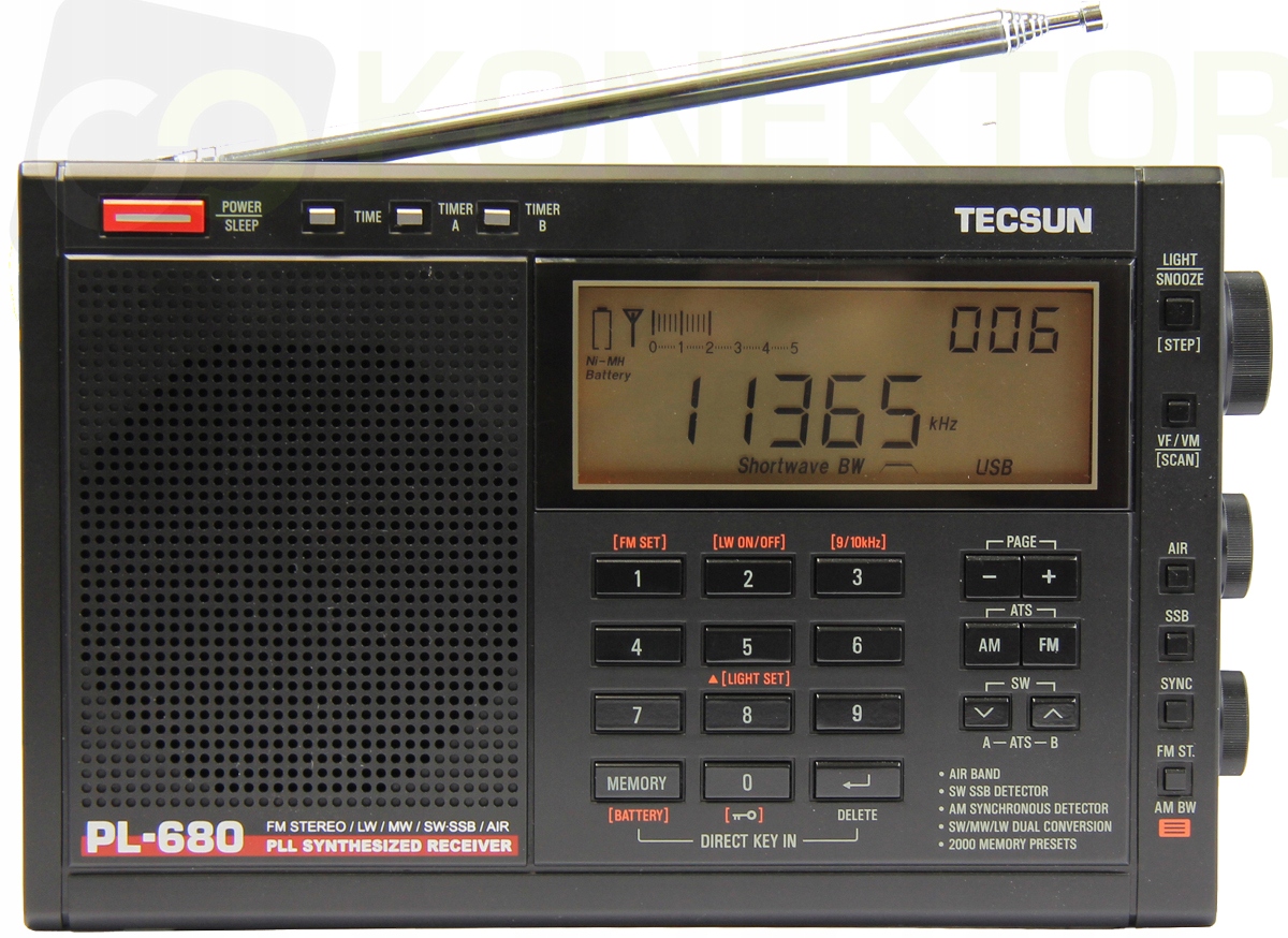 Tecsun PL-680 odbiornik globalny z Ssb