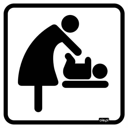 

Naklejka informacyjna "Przewijak dla dziecka