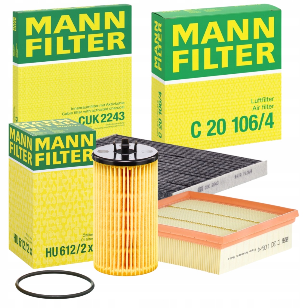 Sada Filtrů Opel Corsa D E 1.0 1.2 1.4 1.6 Mann Kabinová Uhlíková