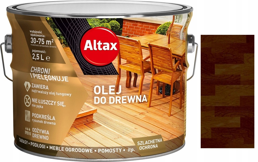 Altax olej do drewna 2,5l palisander angielski