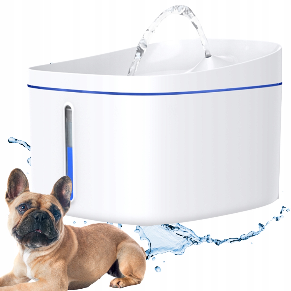 Fontanna Poidełko dla kota psa automatyczne Led ciche filtr Dogness 2,2 l