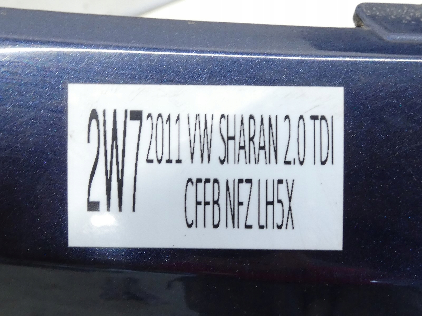 KPL bumper front front VW SHARAN 7N 4X PDC LH5X