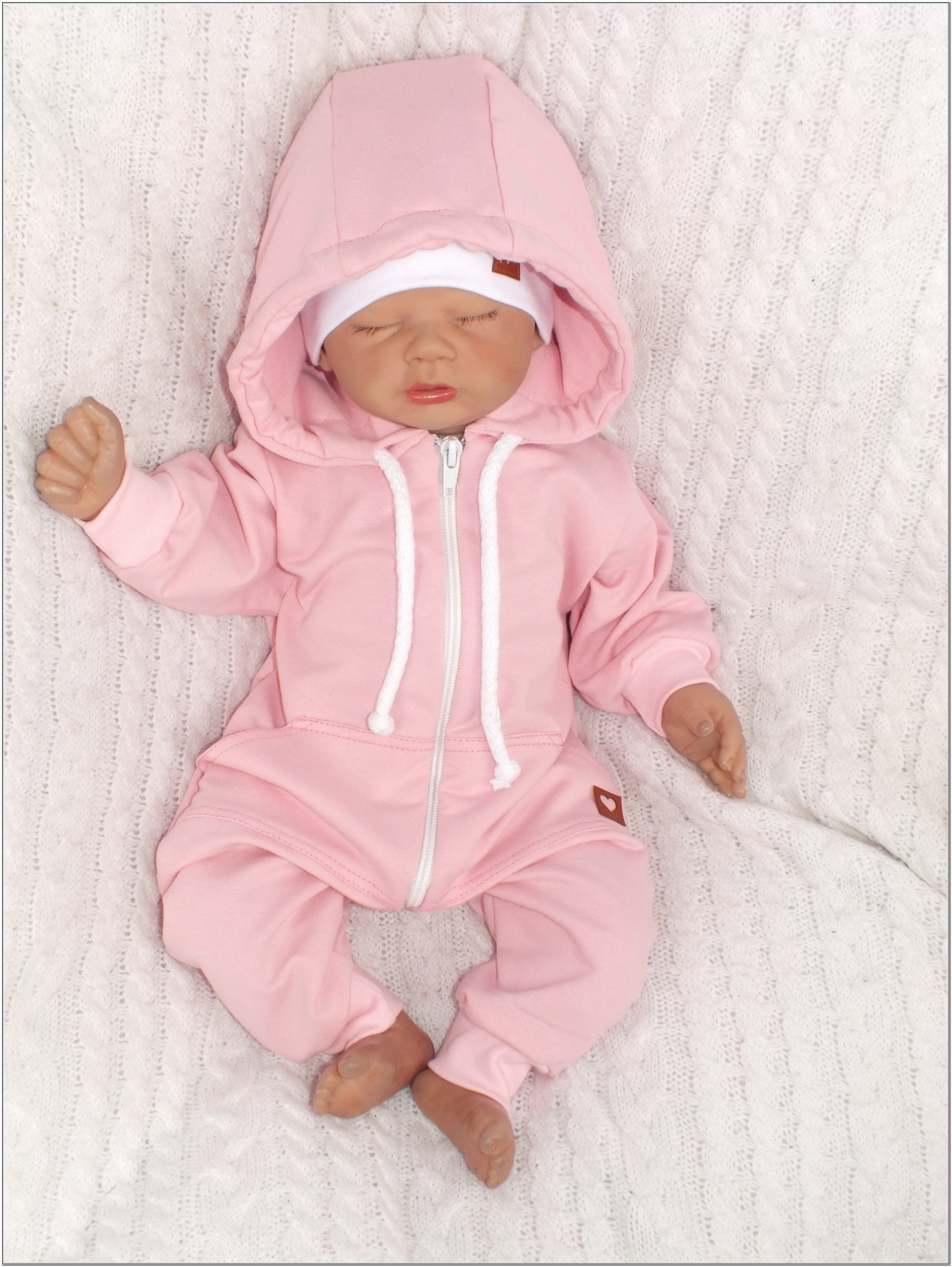 Wygodny bawełniany Kombinezon z kapturem pajac 74 Zapięcie zamek