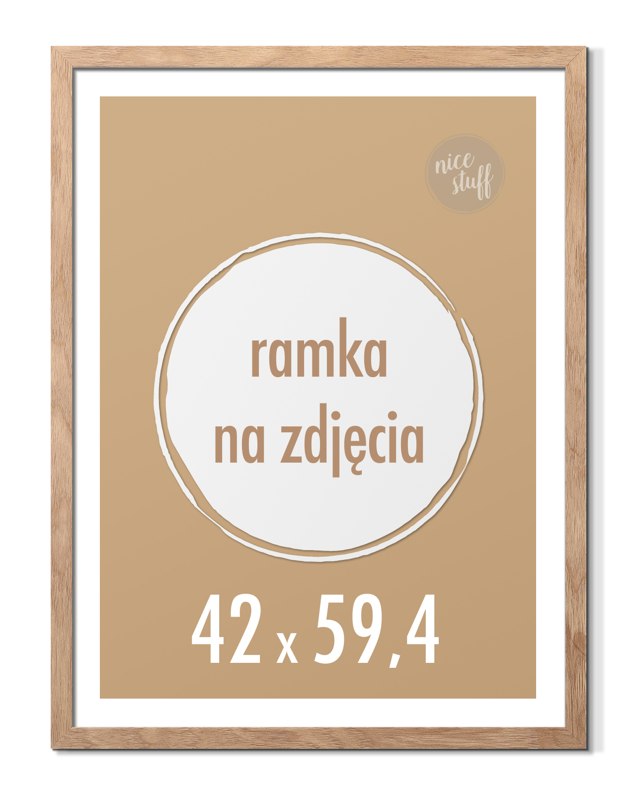 

Ramka na zdjęcia 42x59,4 cm A2 Ramki 59,4x42 brąz