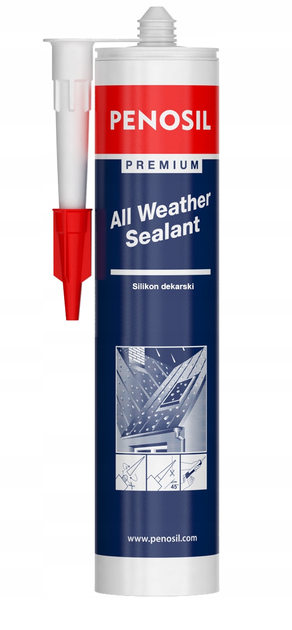 Uszczelniacz dekarski Penosil All Weather 310ml Bezbarwny wodoodporny