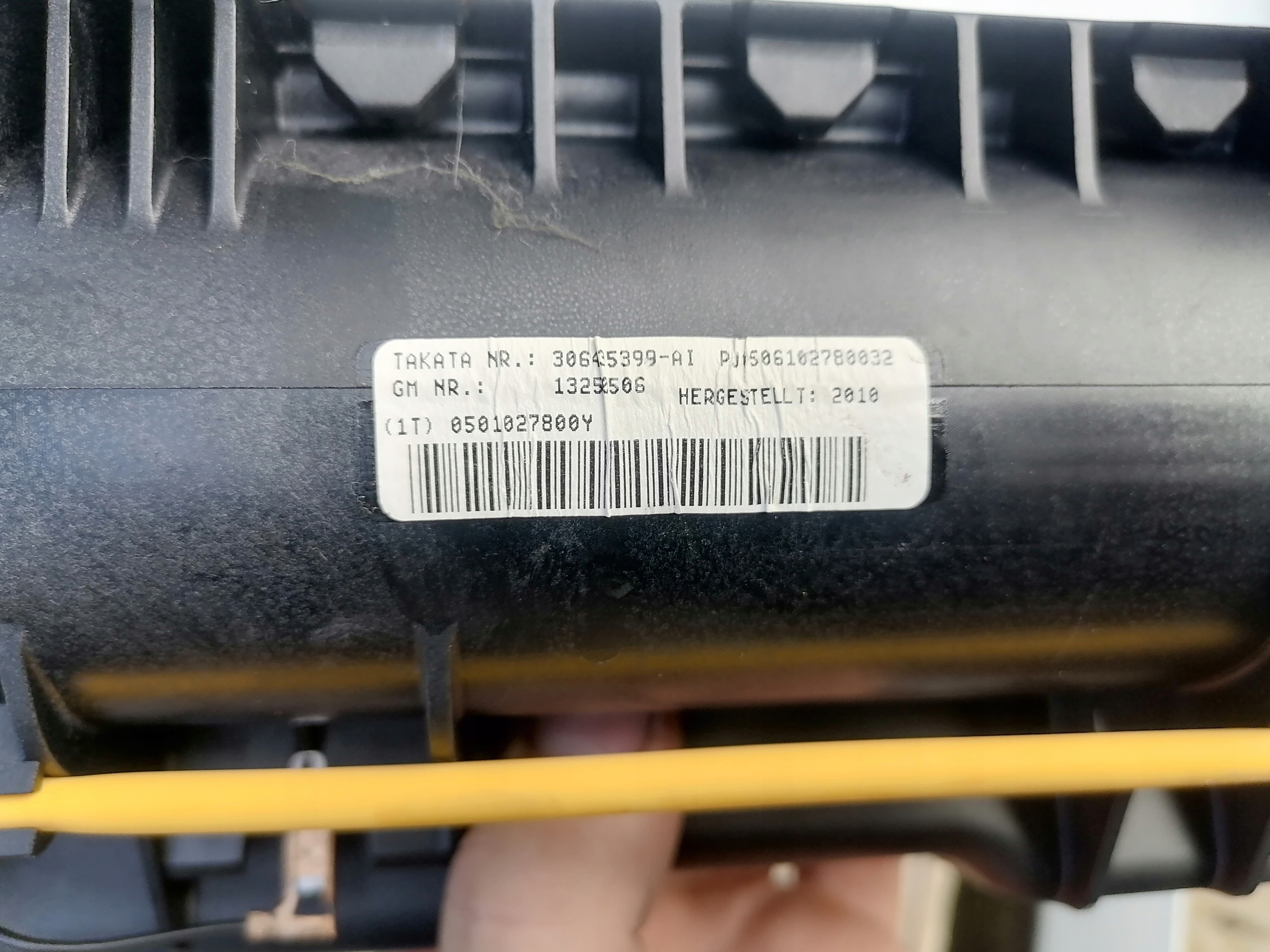 OPEL MERIVA B Airbag passager 13250506