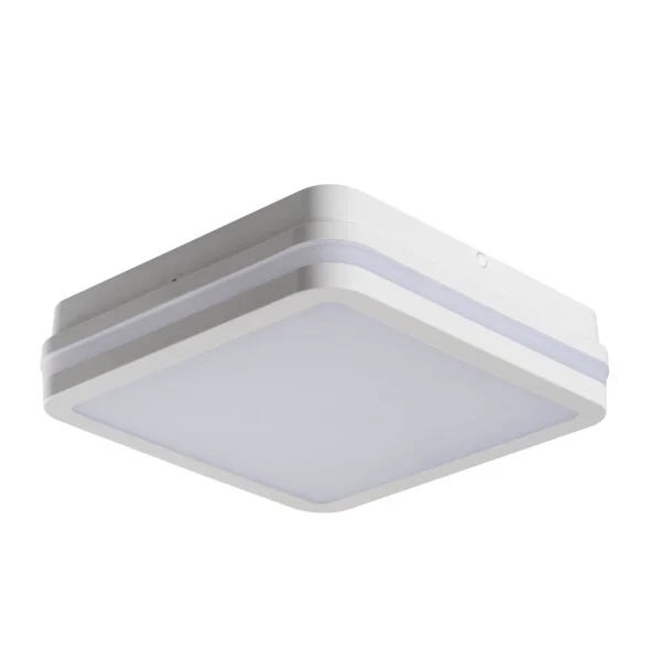 Stropní Svítidlo moderní Led 18W bílý čtvercový 22 cm se senzorem IP65 Kanlux