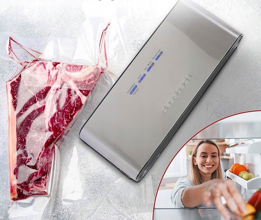 ZGRZEWARKA PRÓŻNIOWA DO ŻYWNOŚCI PAKOWARKA DO FOLII LISTWOWA + WORKI Kod producenta C-VK 4000