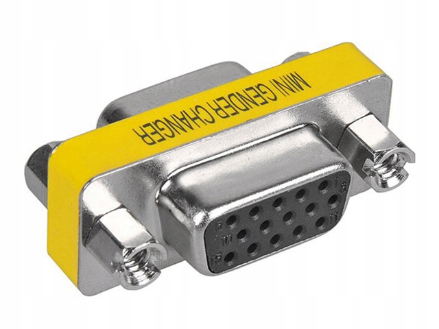 

Łącznik Vga HD15P gniazdo-gniazdo FullHD Wqxga