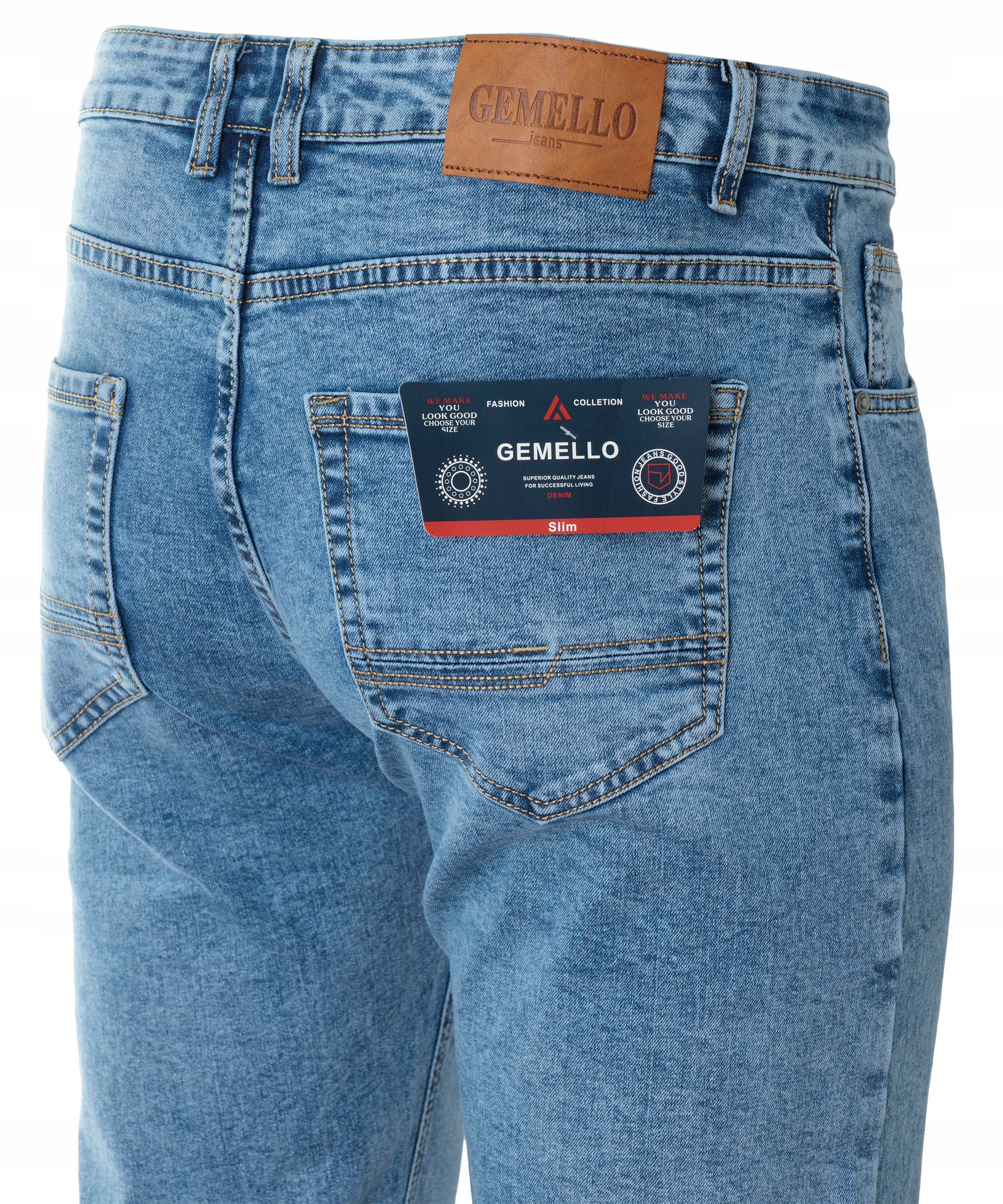 Spodnie dżinsowe męskie o klasycznym kroju Prosta nogawka Pas 82-88 cm W33