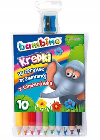

Kredki Bambino W Drewnie Z Temperówką 0