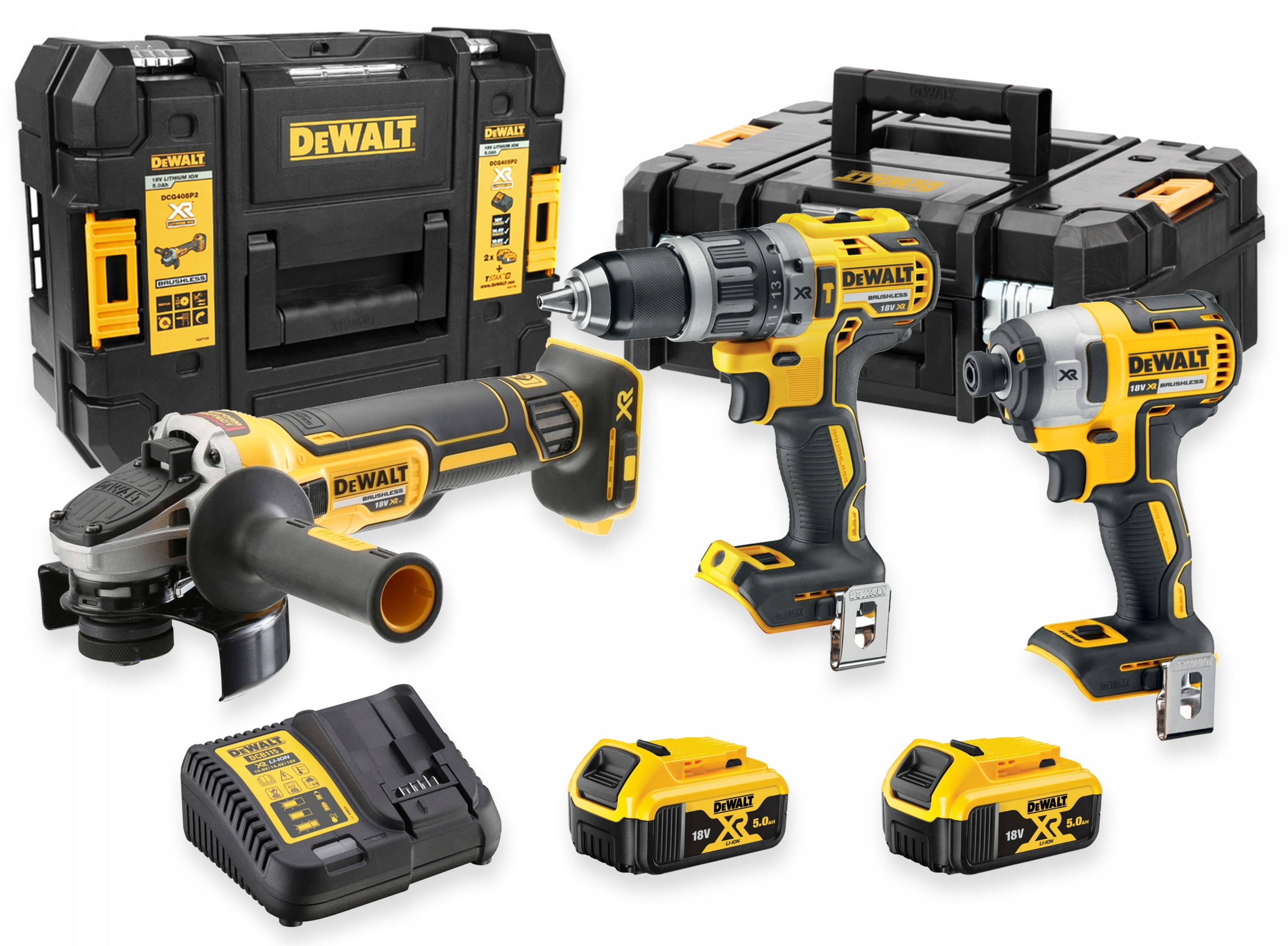 

Dewalt Zestaw Combo DCD796 + DCF887 + DCG405 2XAKU