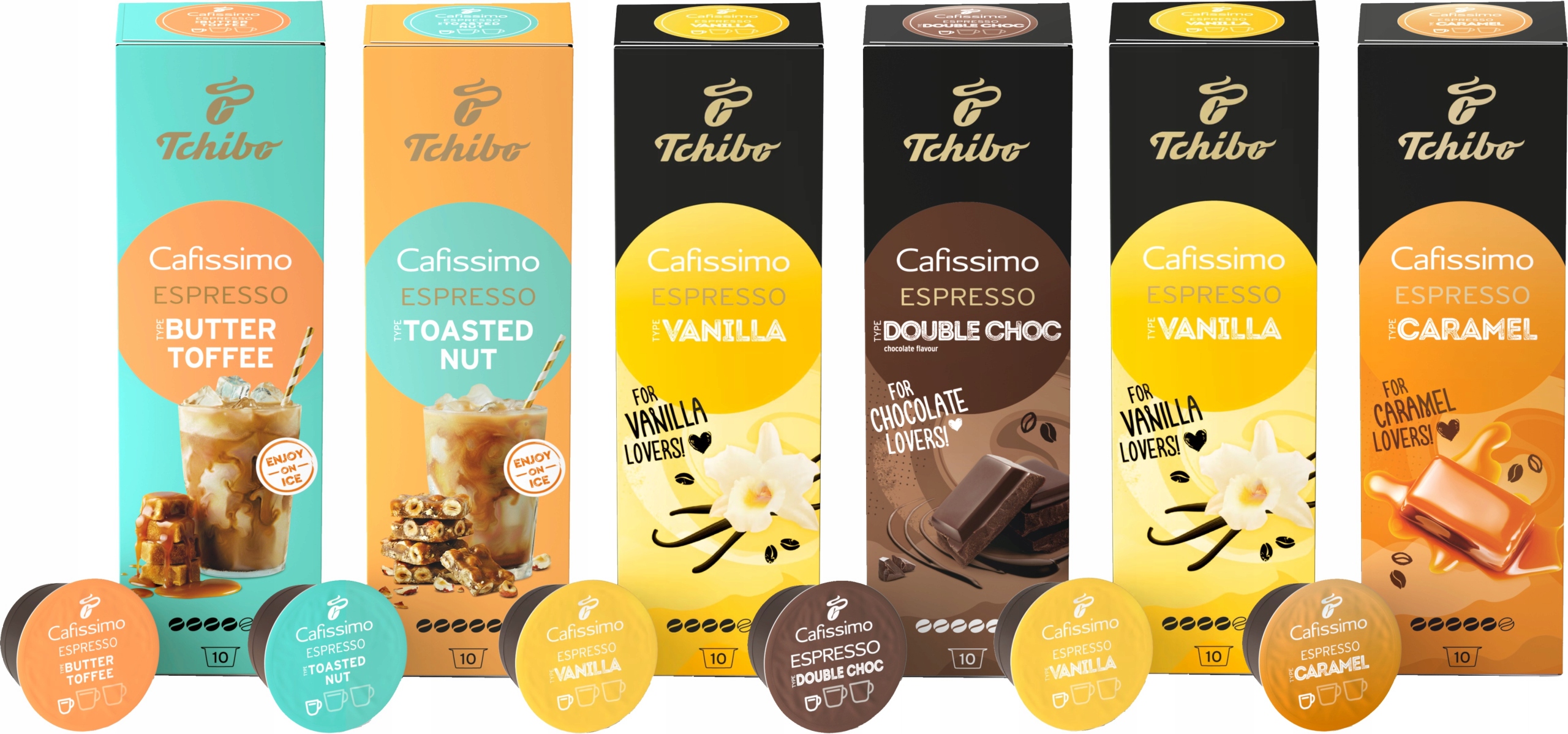 Zestaw Cafissimo 6x10 kapsułek MIX aromatów XL