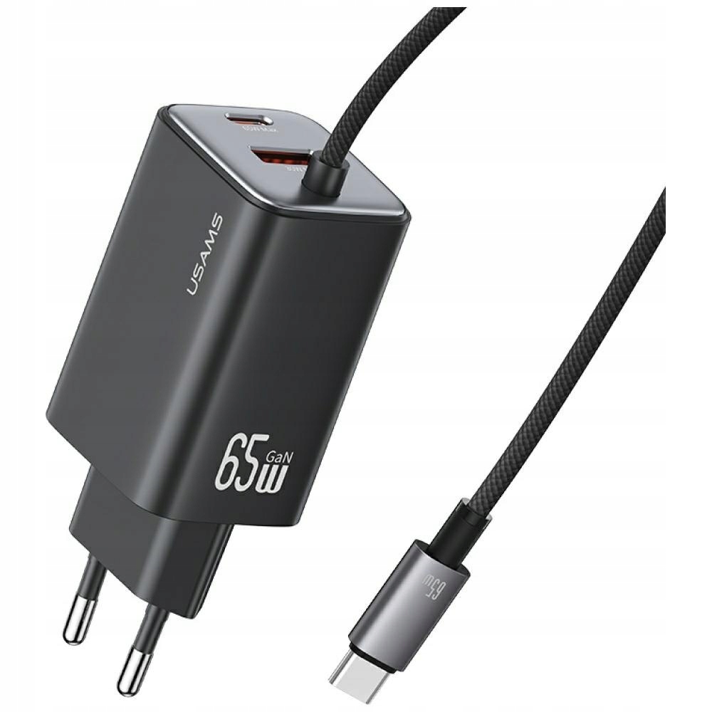 Ładowarka sieciowa Usams Jc Series CC266 65W GaN Fast Charger 1xUSB-C 1xUSB