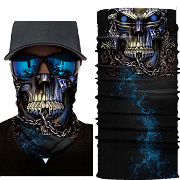 MASKA CHUSTA BANDANA NA MOTOR CZASZKA KING S32