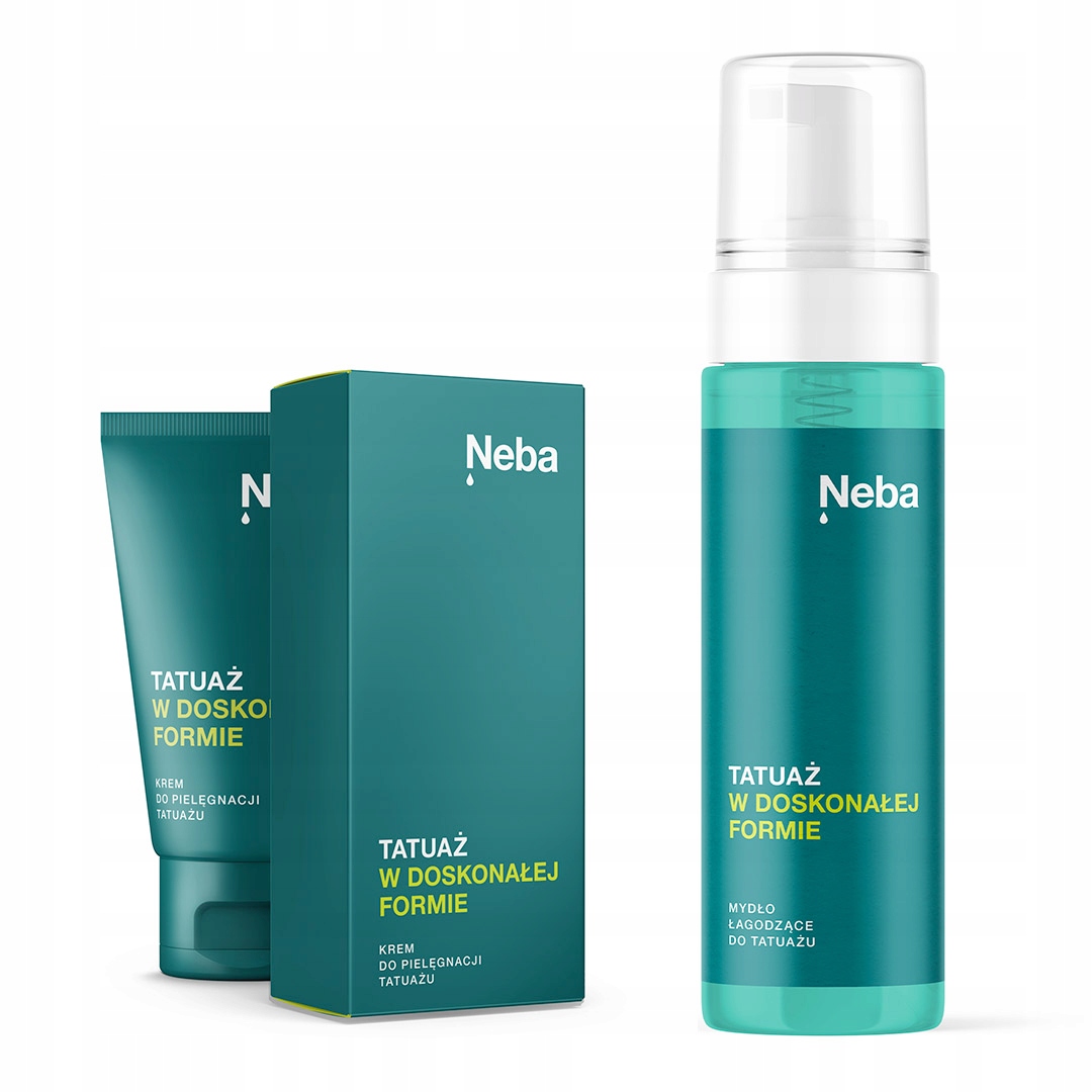 

Zestaw Neba Krem mydło do świeżego tatuażu Vegan