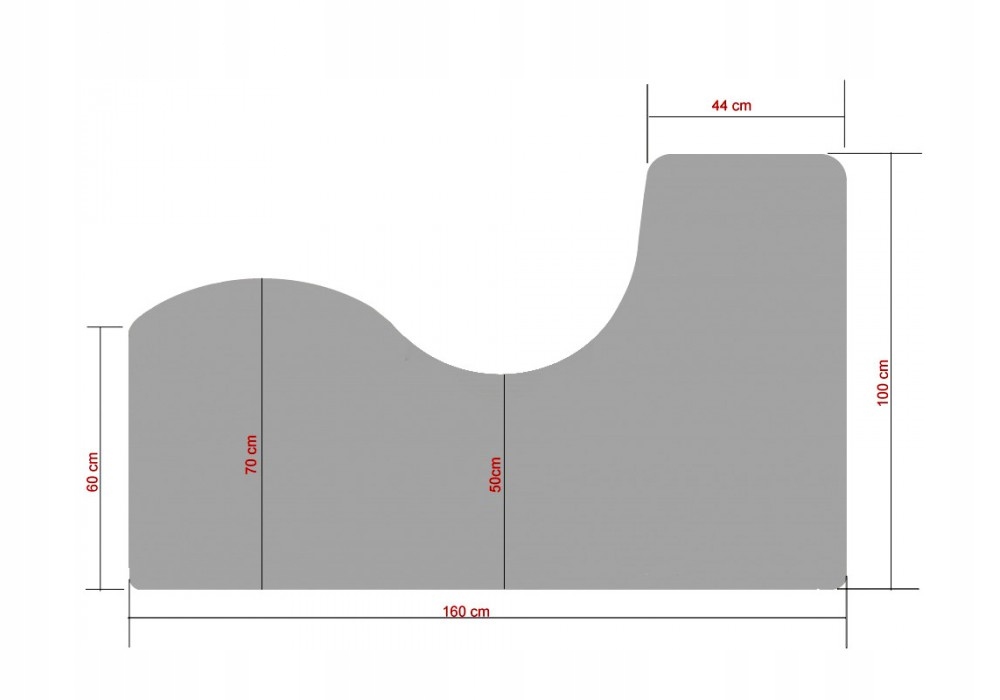 MAKSYM biurko narożne białe strona lewa Marka inna