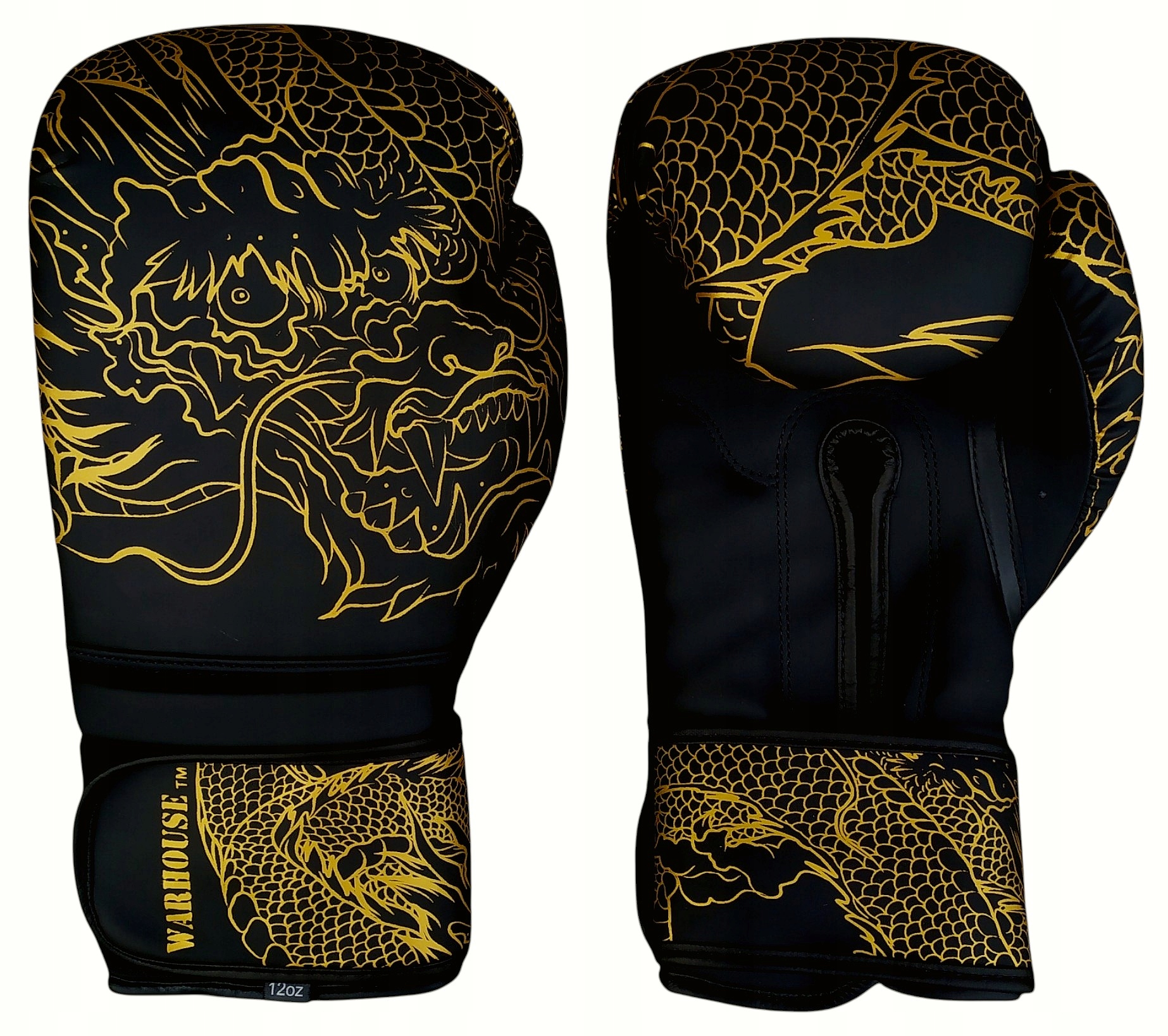 Rękawice Bokserskie WarHouse Dragon Black/Gold 10OZ