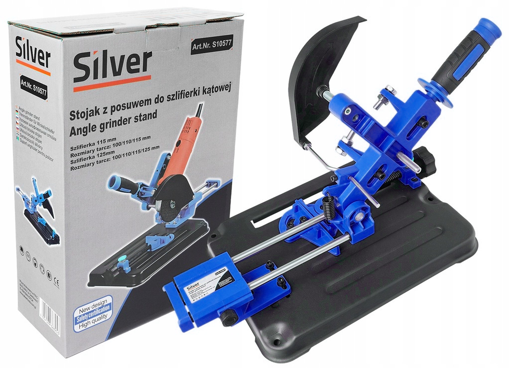 Statyw Stojak Z Posuwem Do Szlifierki Kątowej 115-125mm Uchwyt Regulacja