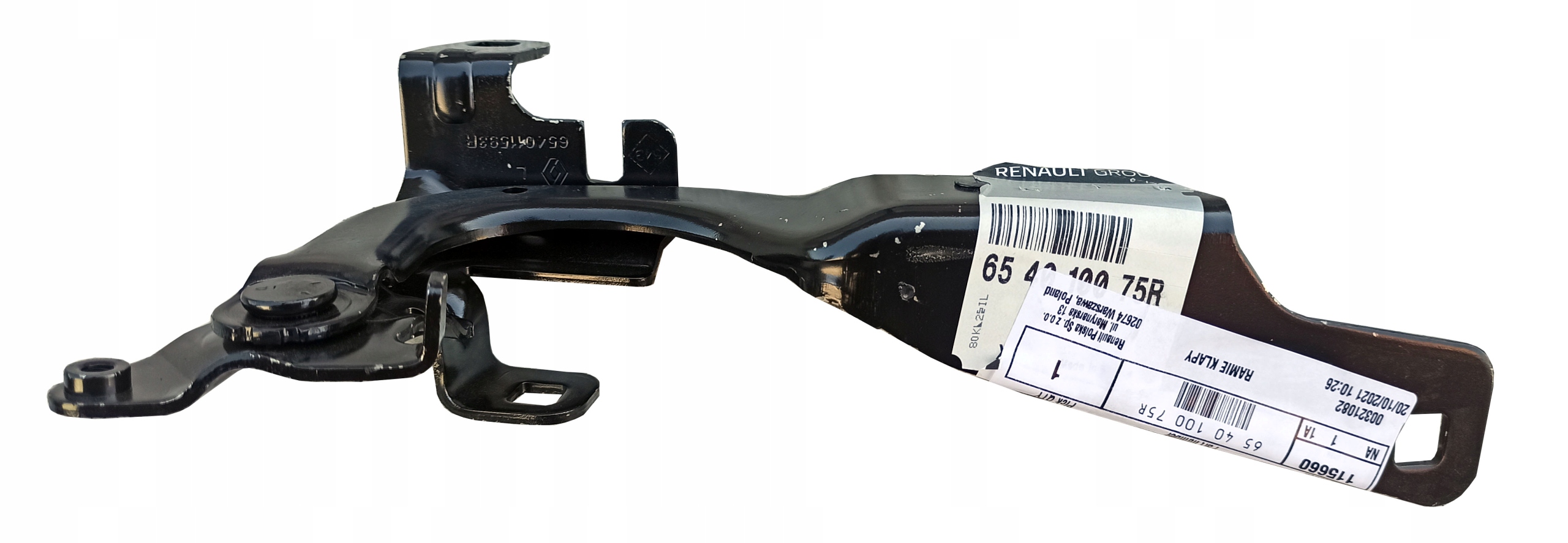 RENAULT CAPTUR 12-19 ПЕТЛЯ КАПОТА ЛЕВАЯ 654010075R