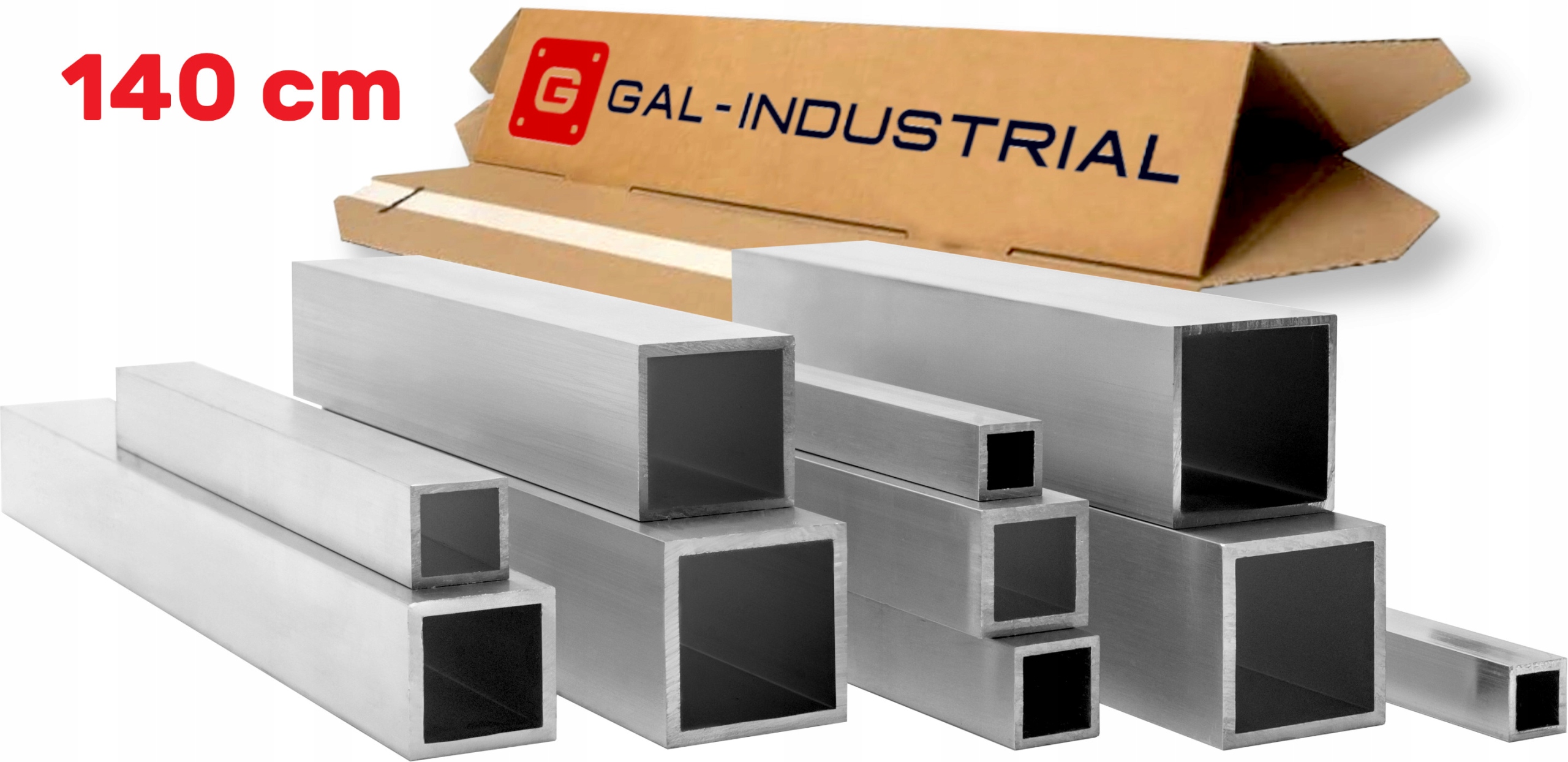 Čtvercový Aluminiový Profil 40x40x3 140 CM Uzavřený Profil Řezání